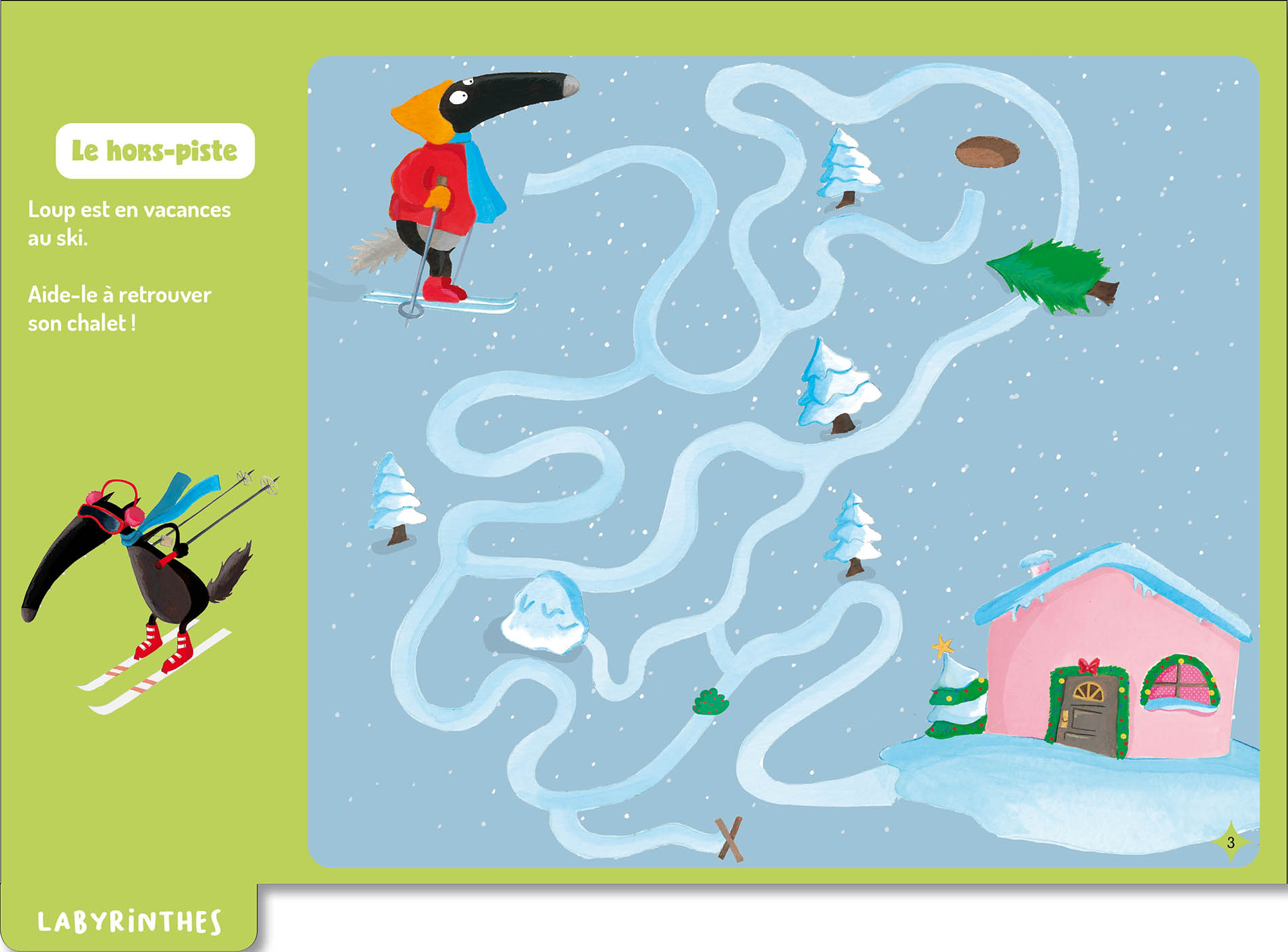 Mes Jeux Effaçables Loup - Spécial Noël