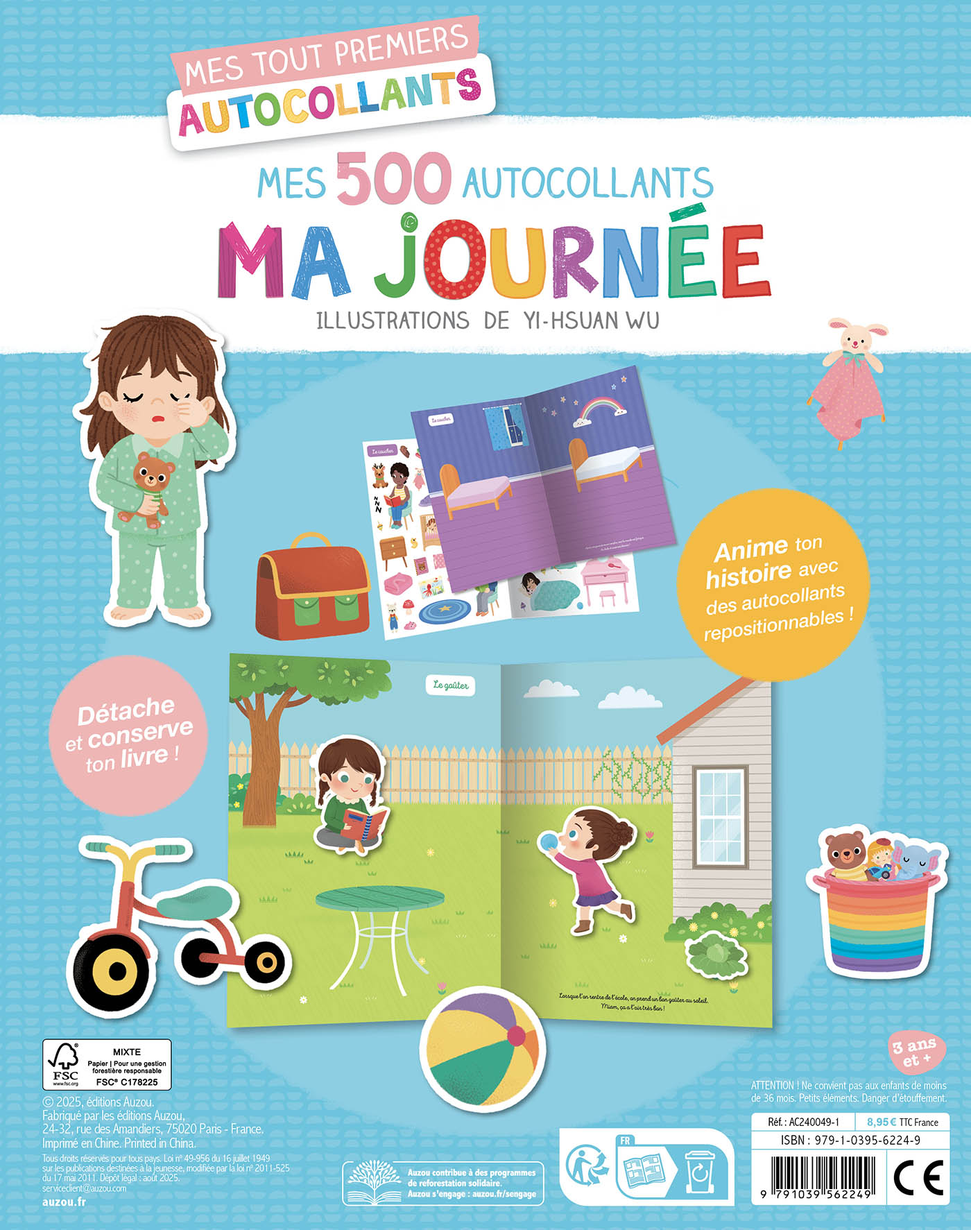 Mes Tout Premiers Autocollants - 500 Autocollants Ma Journée Mes Tout Premiers Autocollants - 500 Autocollants Ma Journée