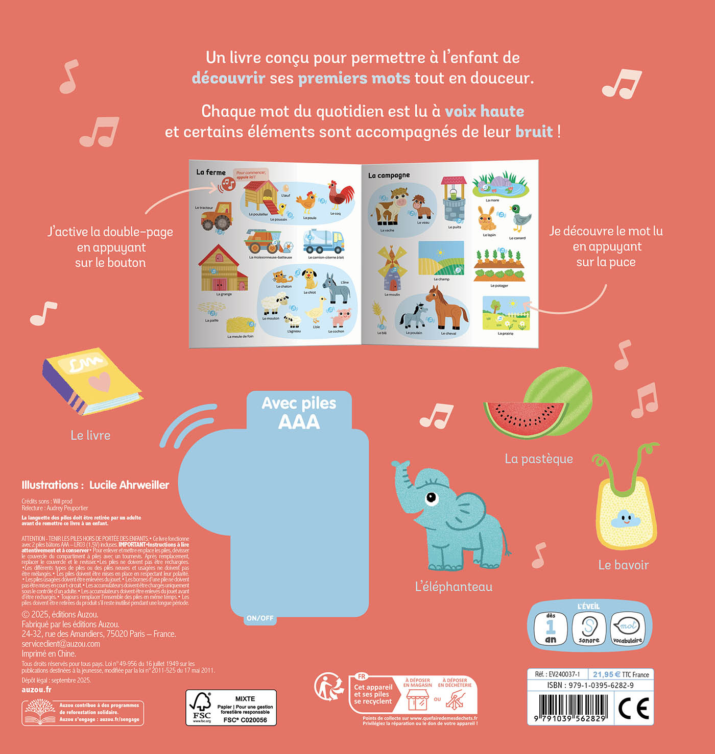 Mes 500 Premiers Mots Sonores - 500 Pistes Lues Et 50 Bruits