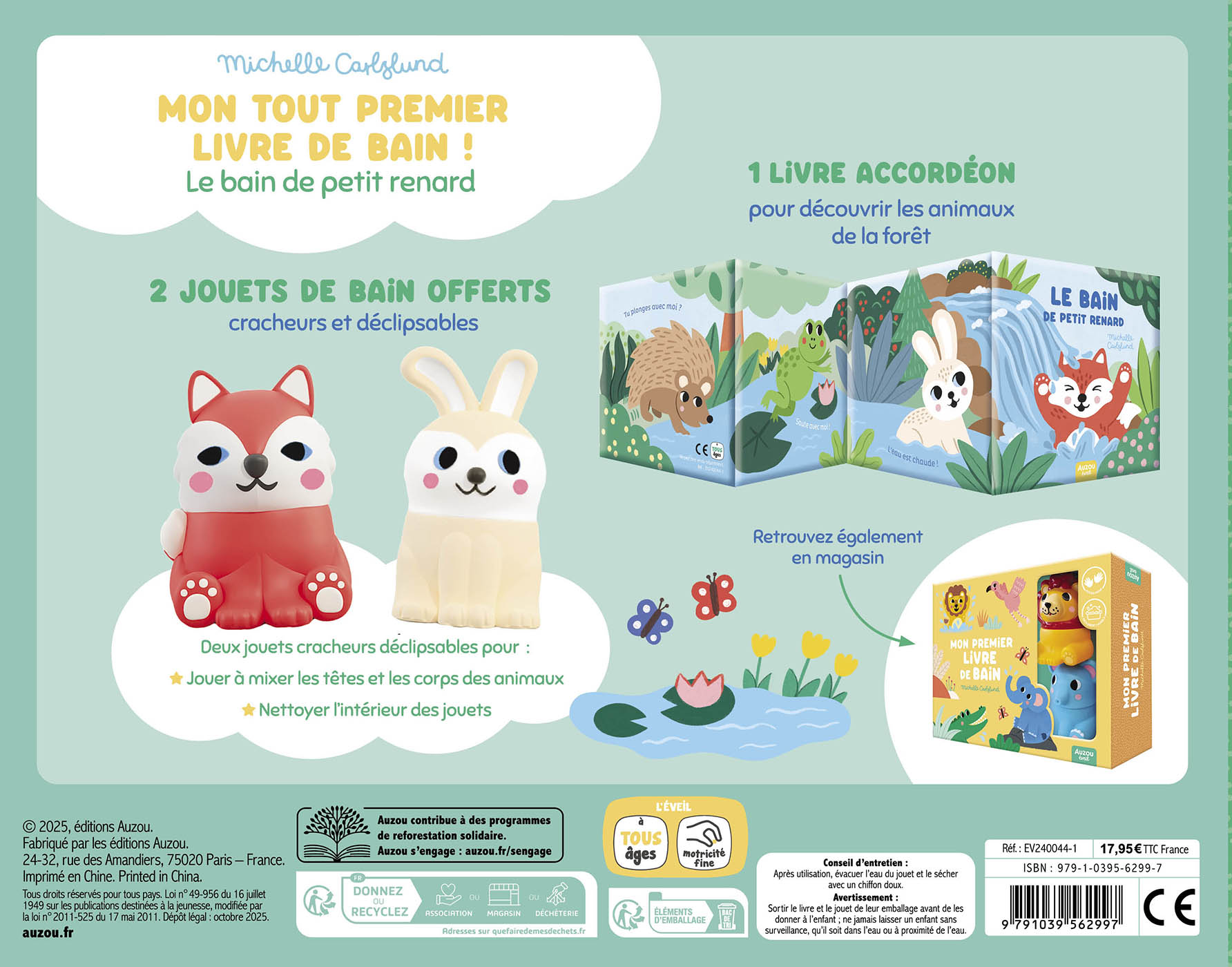Mon Premier Livre De Bain - Le Bain De Petit Renard Mon Premier Livre De Bain - Le Bain De Petit Renard