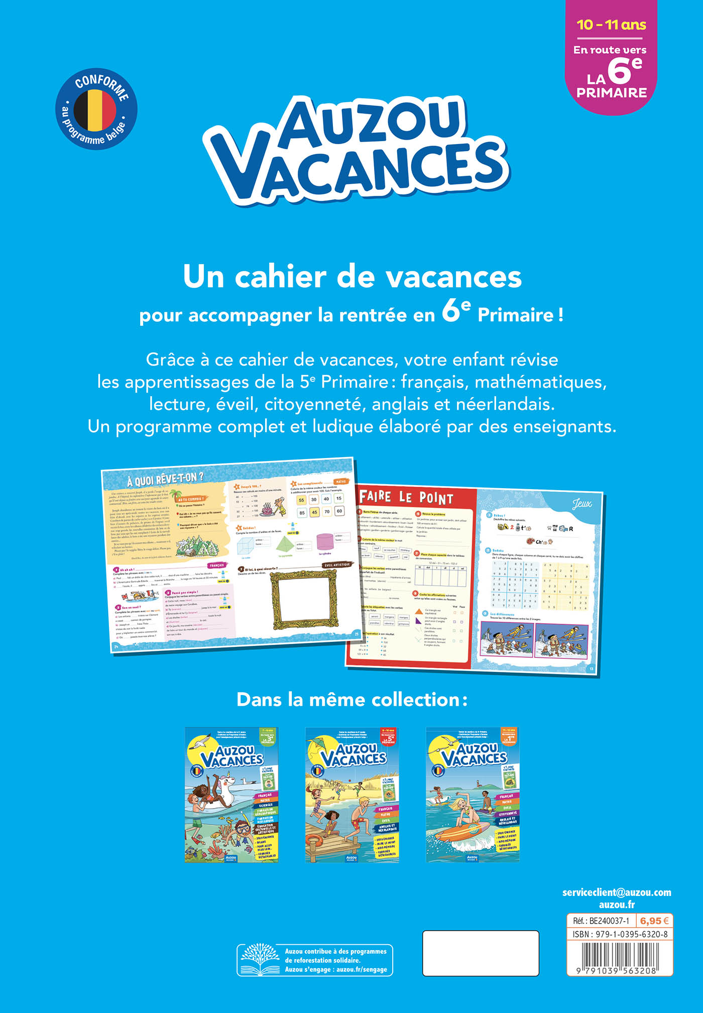 Auzou Vacances - En Route Vers La 6E Primaire Auzou Vacances - En Route Vers La 6E Primaire