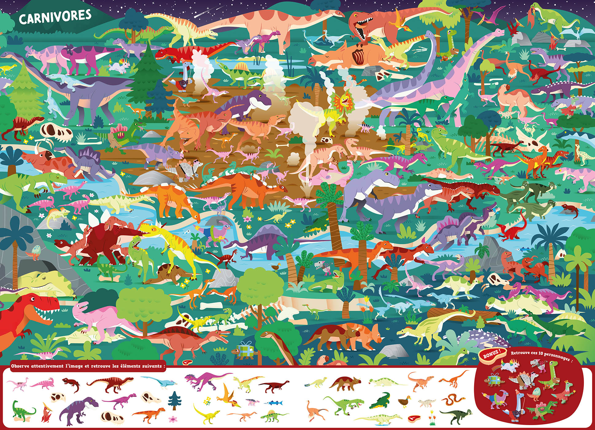 Cherche Et Trouve Géant - L'ère Des Dinosaures