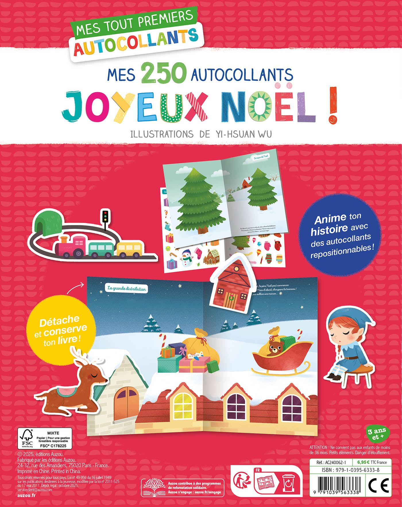 Mes Tout Premiers Autocollants - Mes 250 Autocollants - Joyeux Noël Mes Tout Premiers Autocollants - Mes 250 Autocollants - Joyeux Noël