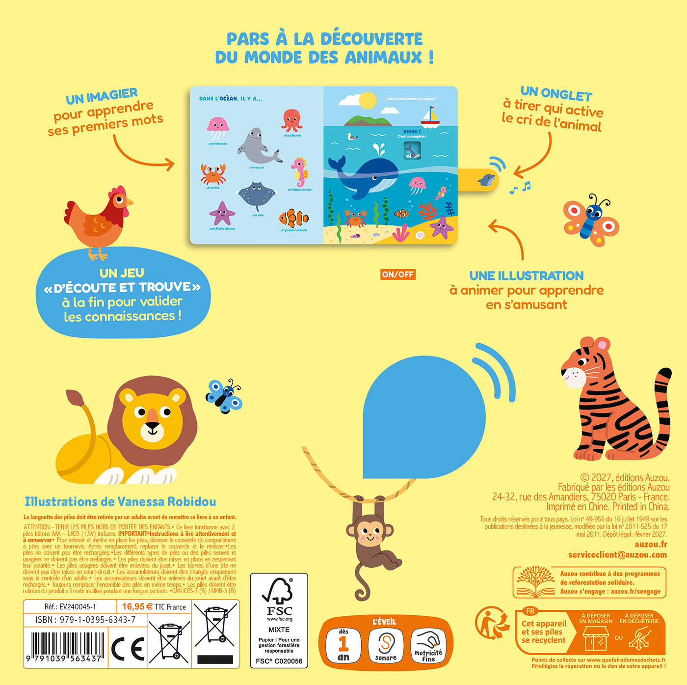Mon Imagier Sonore À Animer - Écoute Les Animaux !