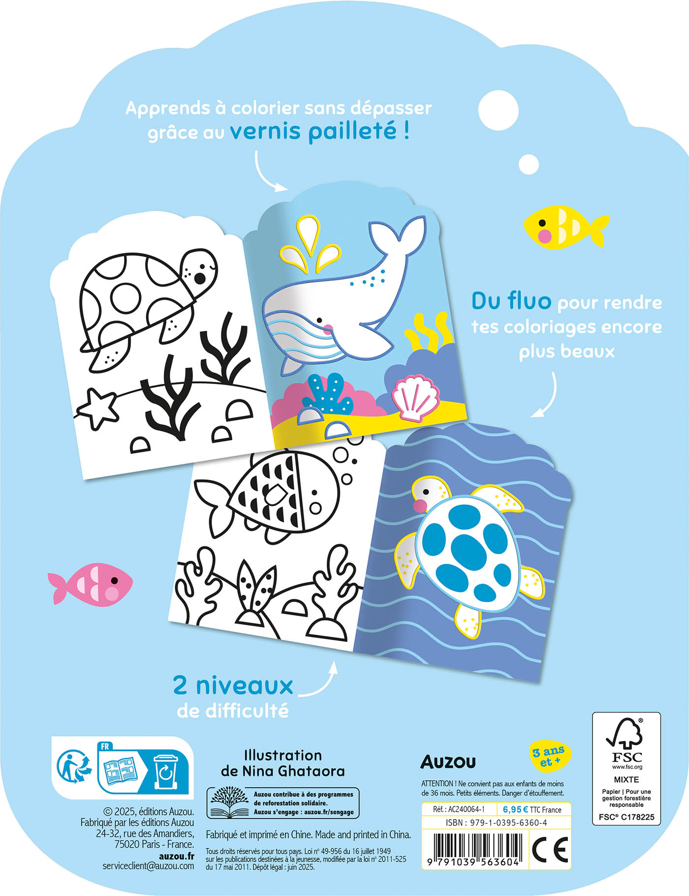 Je Colorie Sans Dépasser - Animaux De La Mer