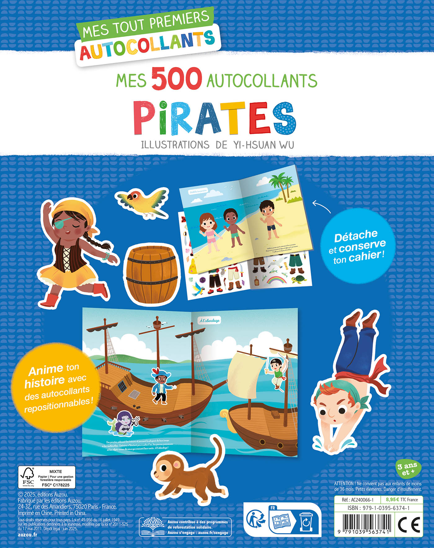 Mes Tout Premiers Autocollants - Mes 500 Autocollants Pirates Mes Tout Premiers Autocollants - Mes 500 Autocollants Pirates