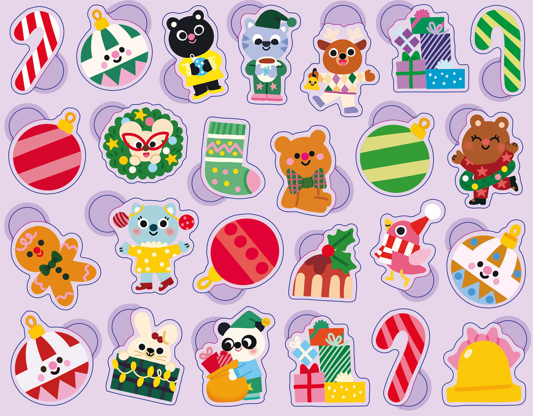 Boîte Métal - 300 Gommettes Noël Boîte Métal - 300 Gommettes Noël