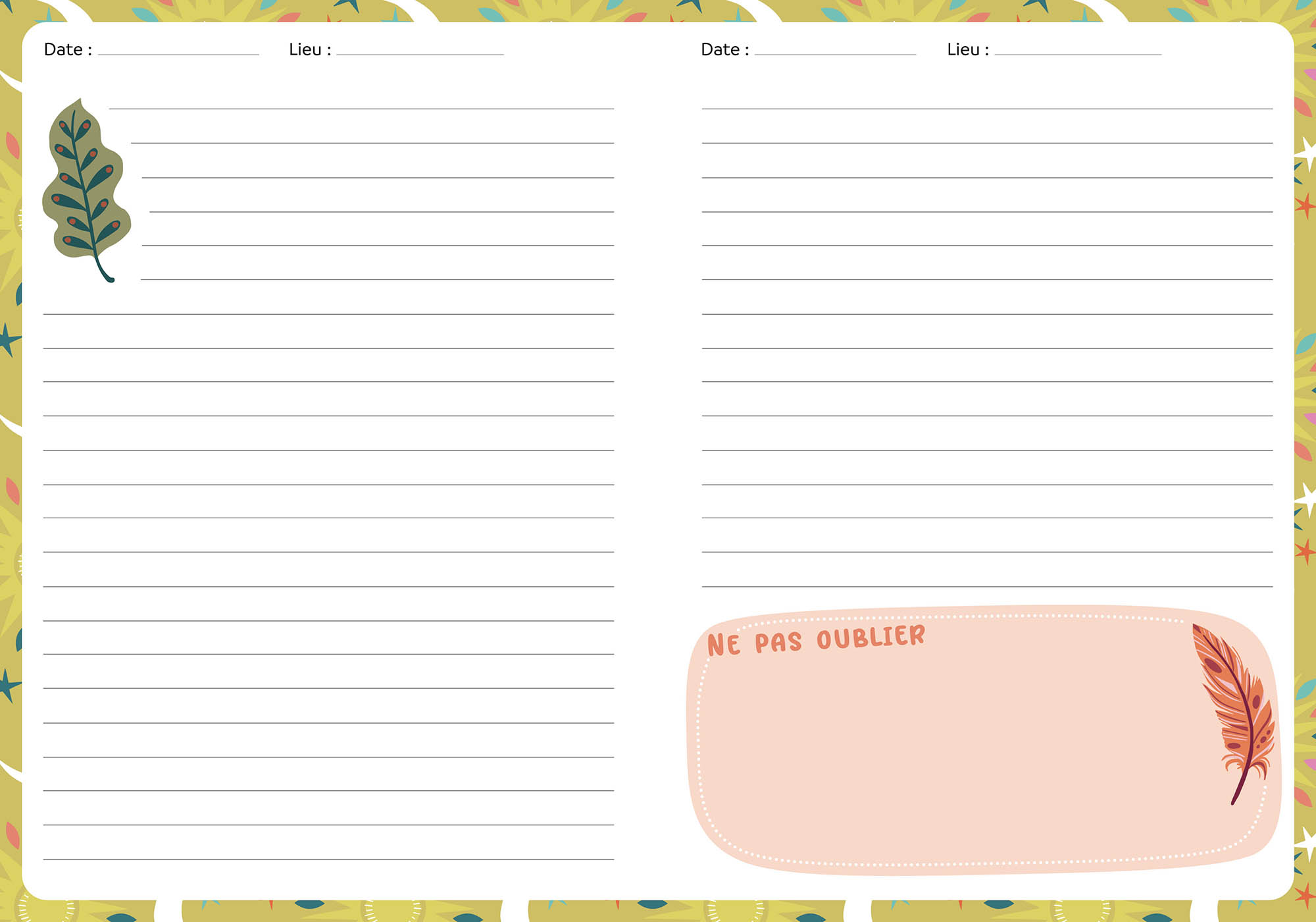 Mon Carnet À Code Secret - Jardin Féérique