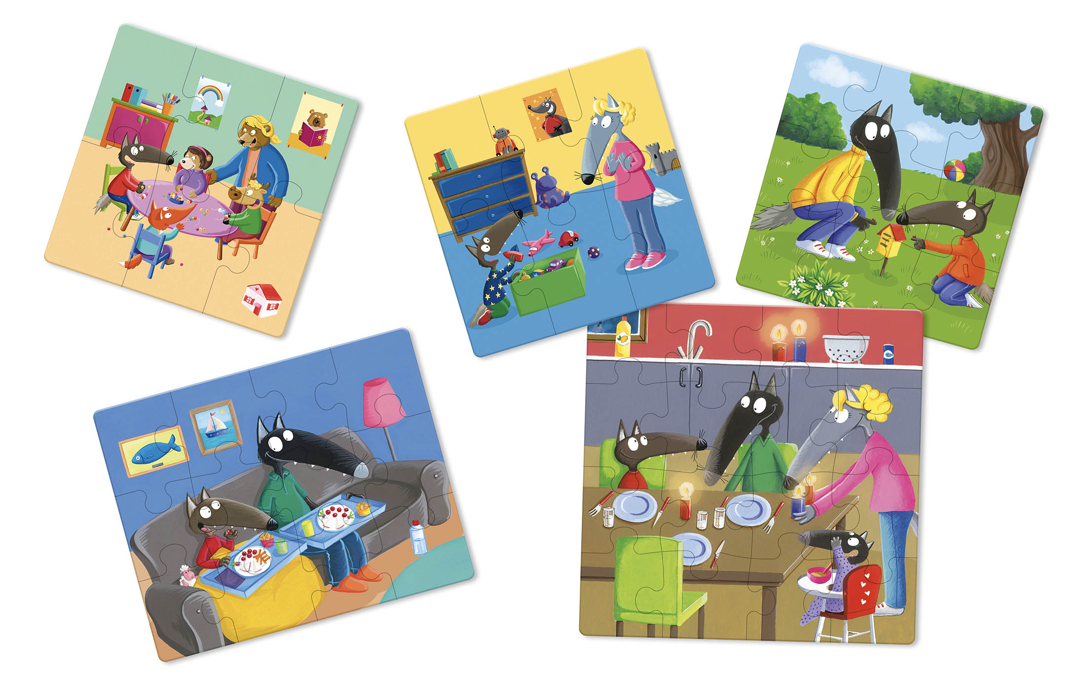 P'tit Loup - Mes 5 Puzzles Évolutifs P'tit Loup - Mes 5 Puzzles Évolutifs