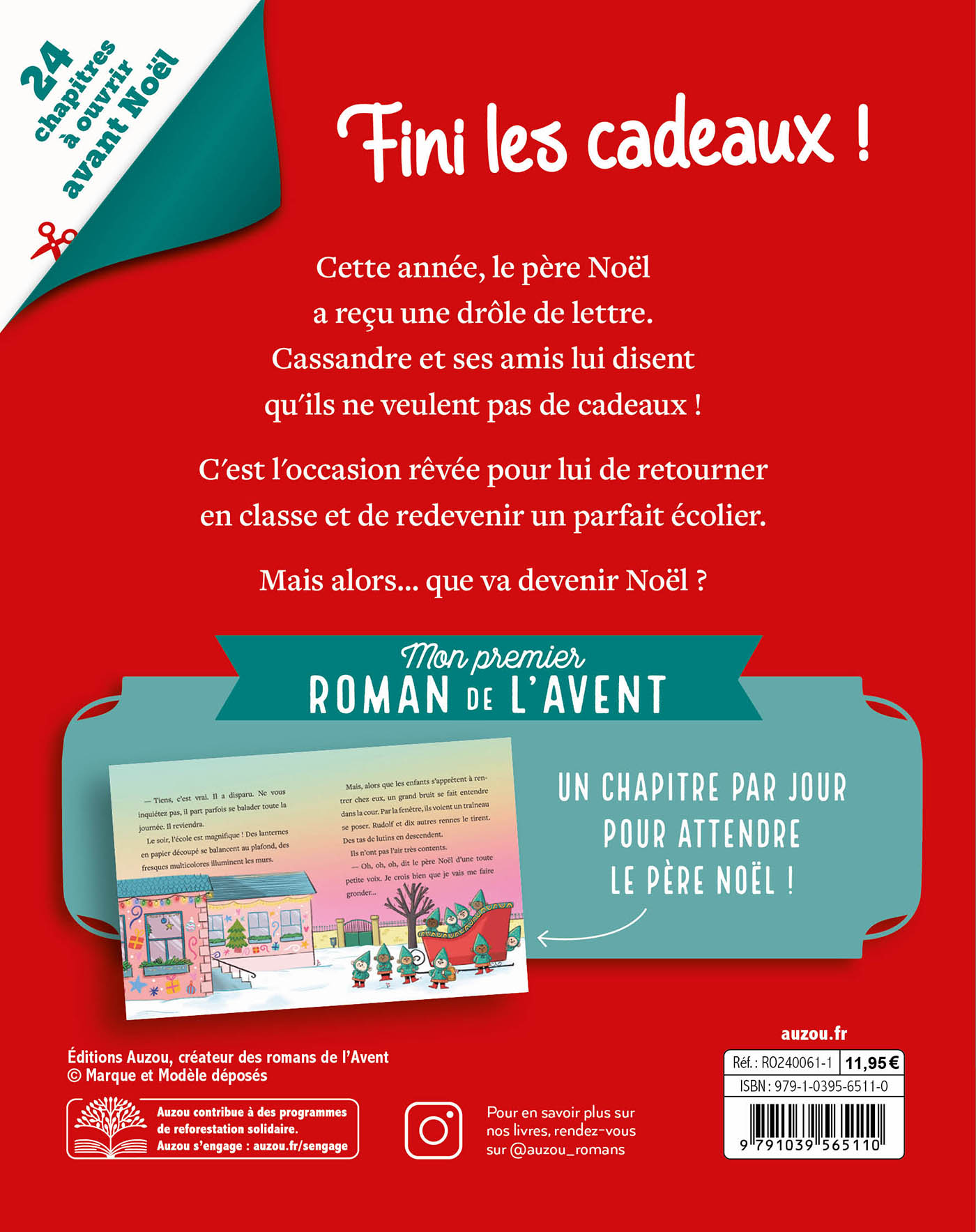 Mon Premier Roman De L'avent - Le Père Noël À L'école