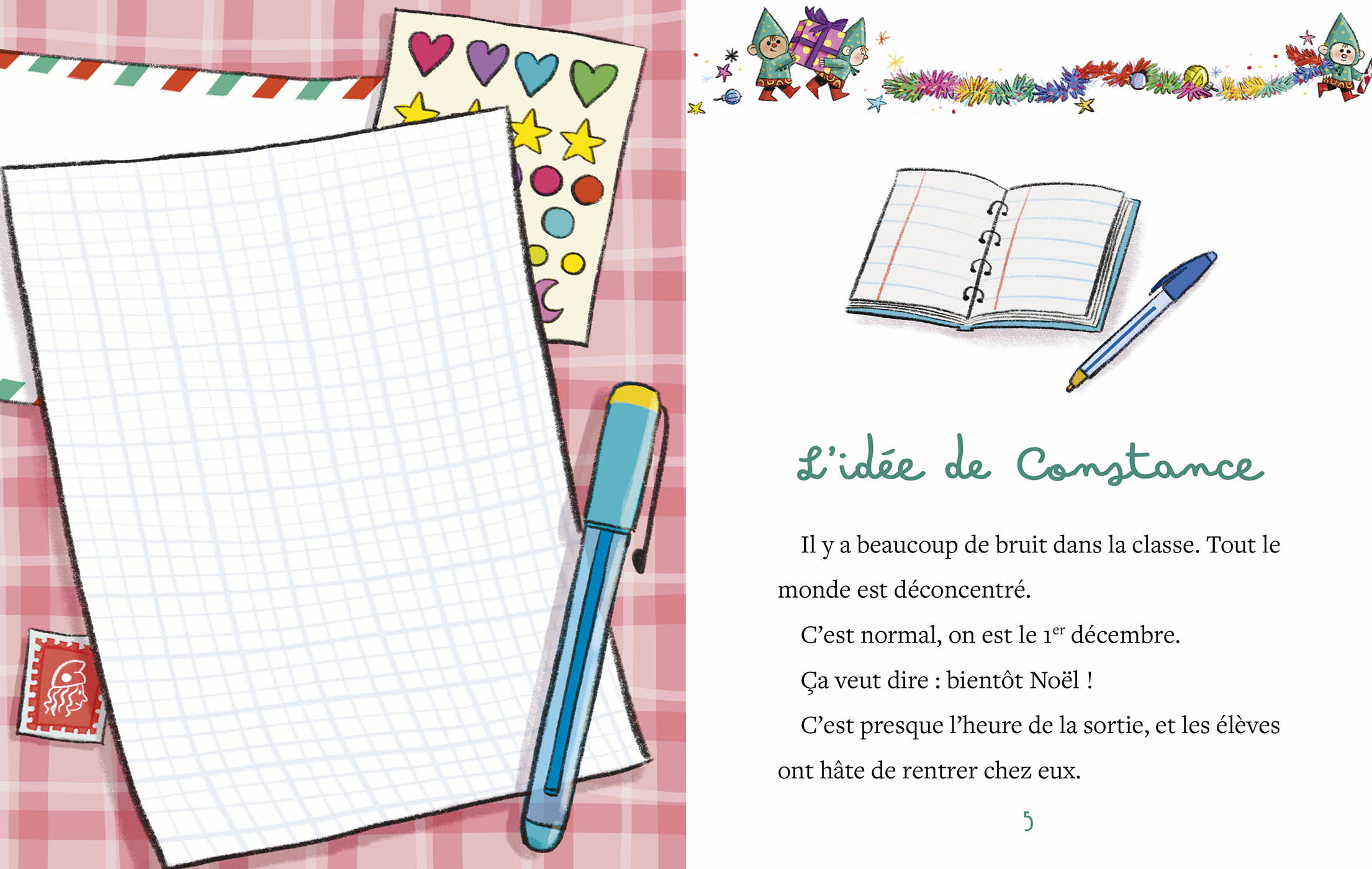 Mon Premier Roman De L'avent - Le Père Noël À L'école