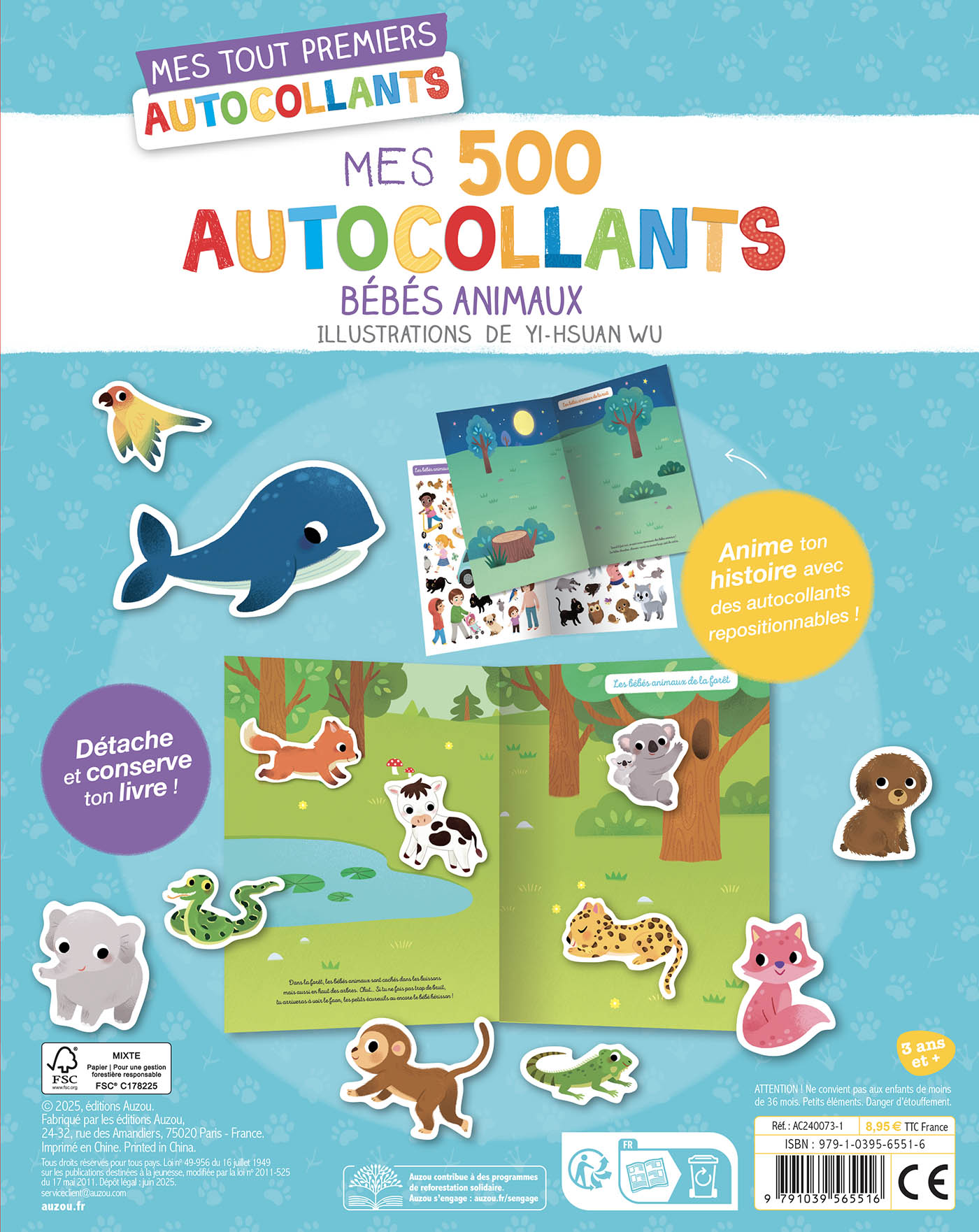 Mes Tout Premiers Autocollants - Mes 500 Autocollants Bébés Animaux Mes Tout Premiers Autocollants - Mes 500 Autocollants Bébés Animaux