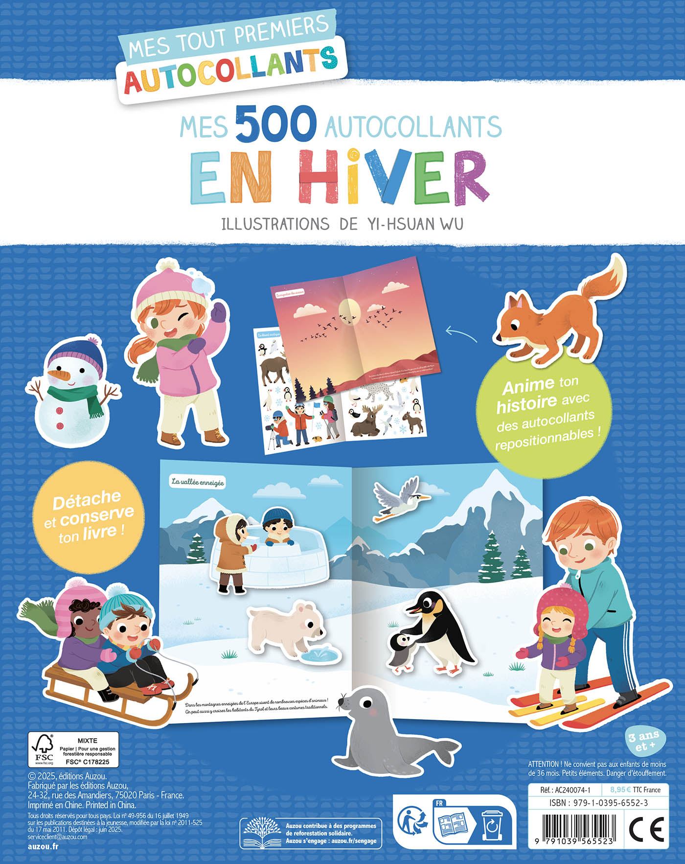 Mes Tout Premiers Autocollants - 500 Autocollants En Hiver Mes Tout Premiers Autocollants - 500 Autocollants En Hiver
