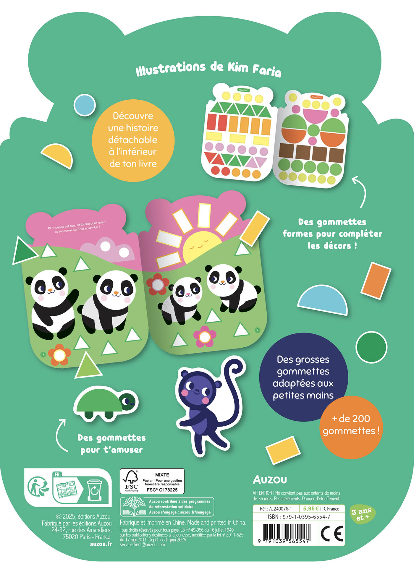 Gommettes Formes - L'aventure De Petit Panda Gommettes Formes - L'aventure De Petit Panda