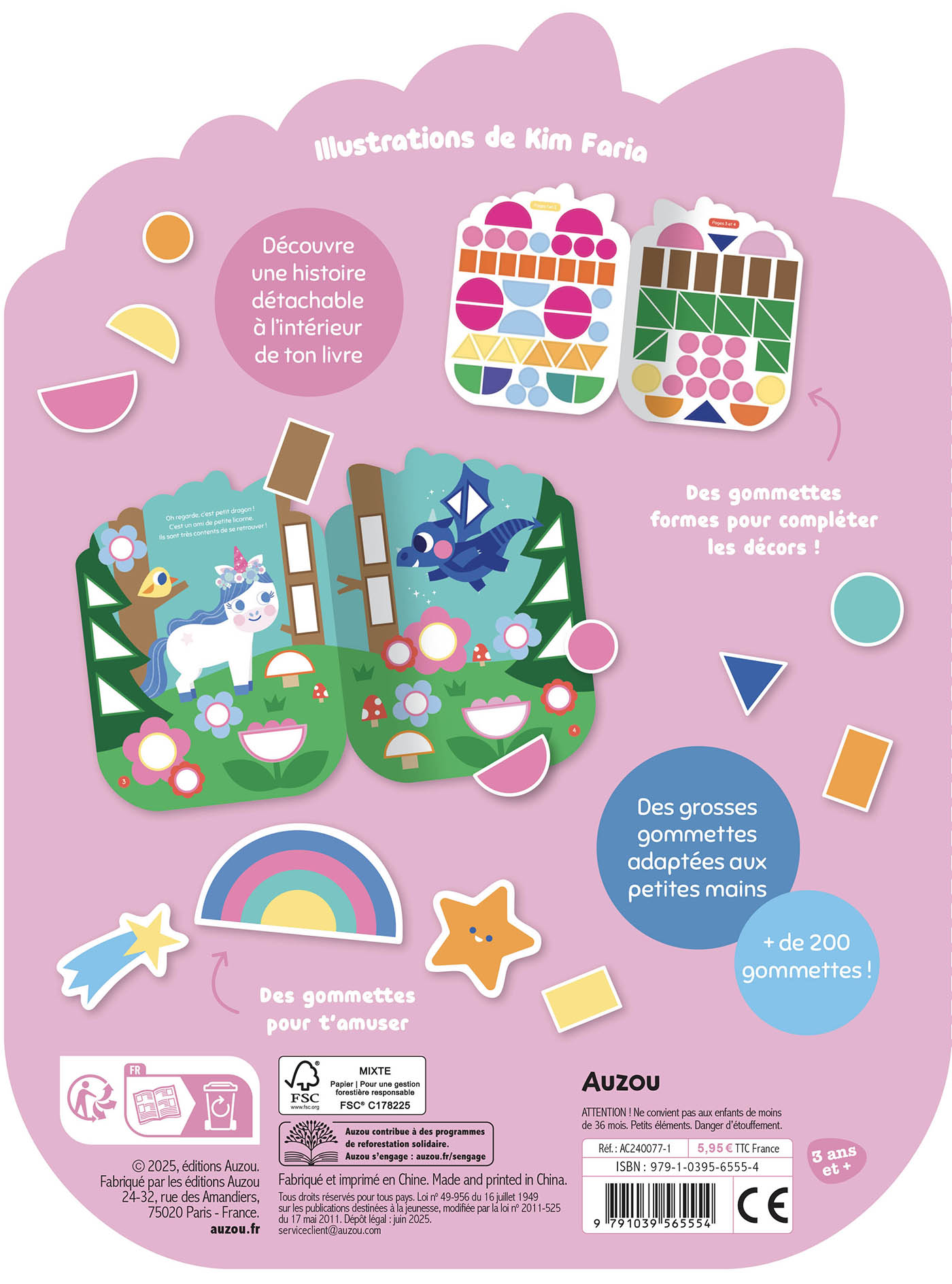 Gommettes Formes - L'aventure De Petite Licorne Gommettes Formes - L'aventure De Petite Licorne