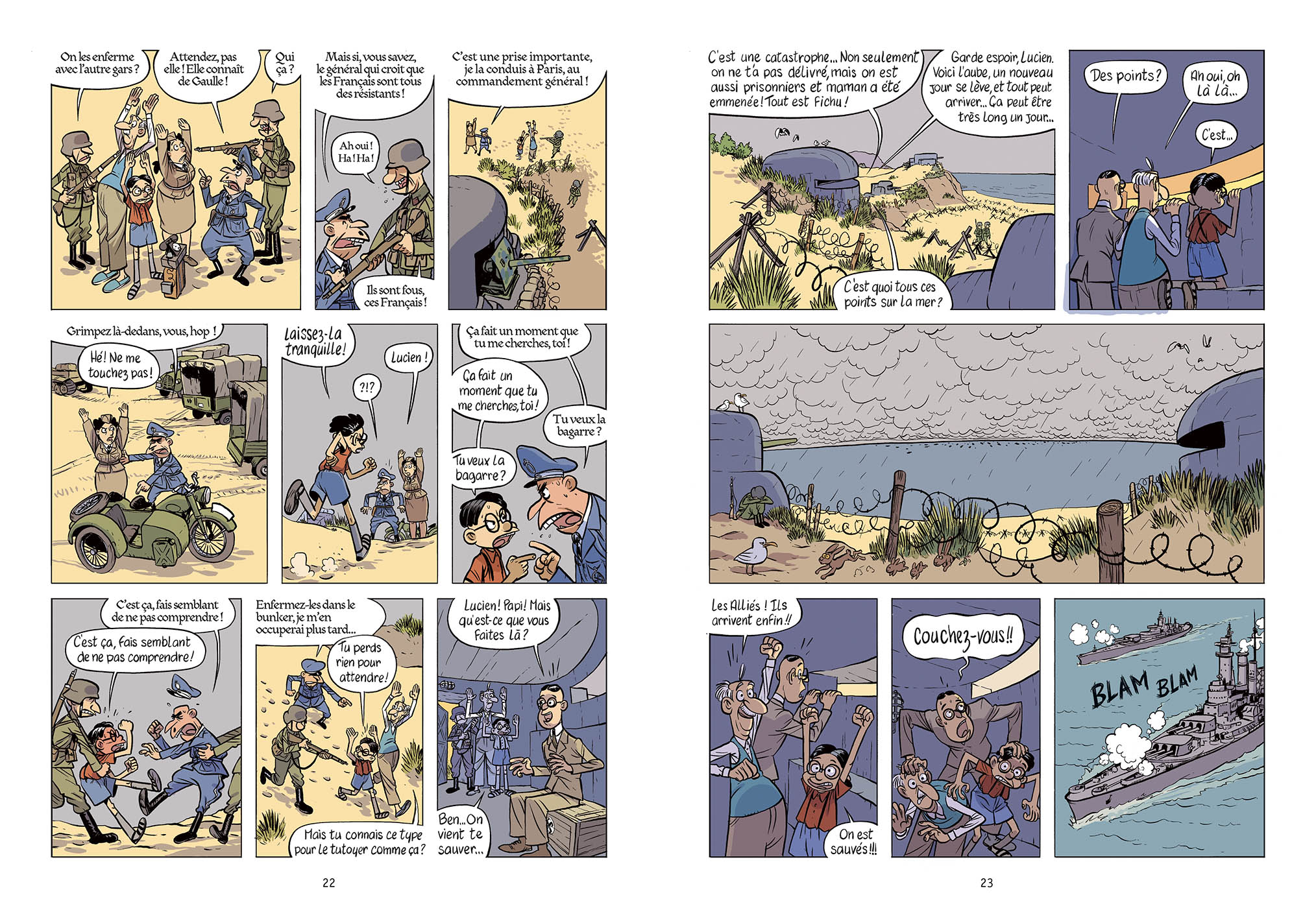 La Drôle De Guerre De Papi Et Lucien - Tome 5 - Objectif : Débarquement ! La Drôle De Guerre De Papi Et Lucien - Tome 5 - Objectif : Débarquement !