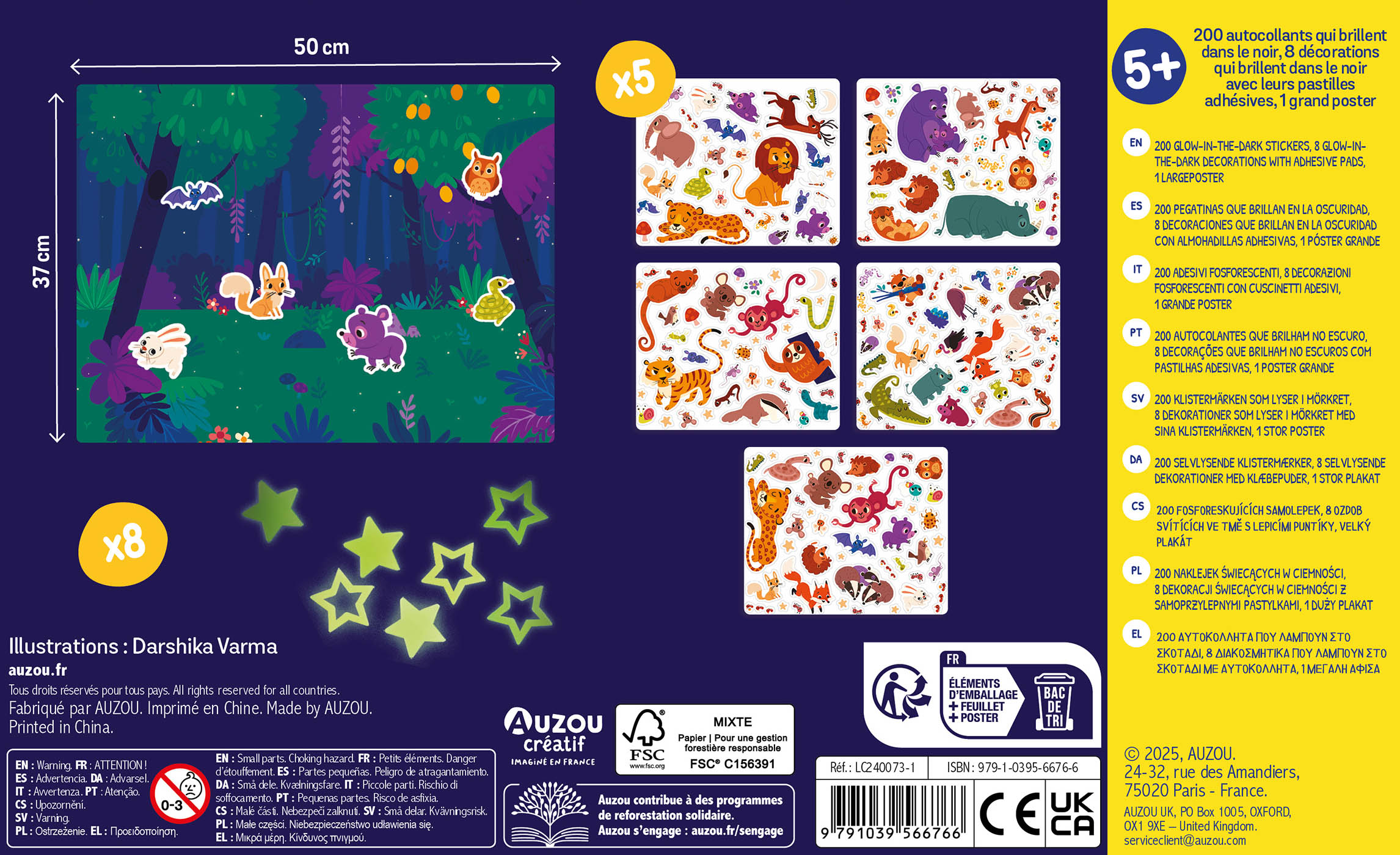 Ma Pochette D'artiste - Autocollants Phosphorescents