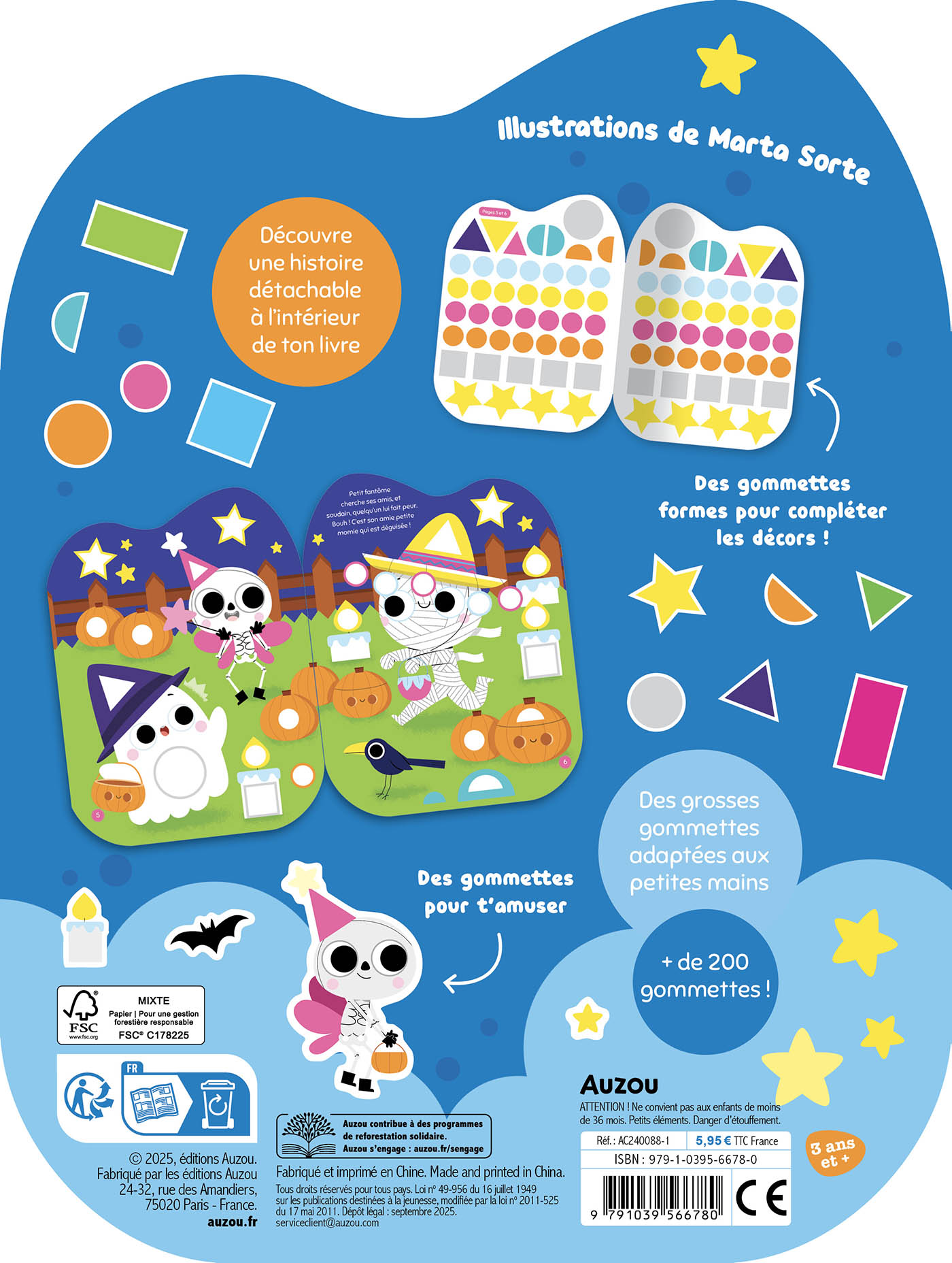 Gommettes Formes - L'aventure De Petit Fantôme Gommettes Formes - L'aventure De Petit Fantôme