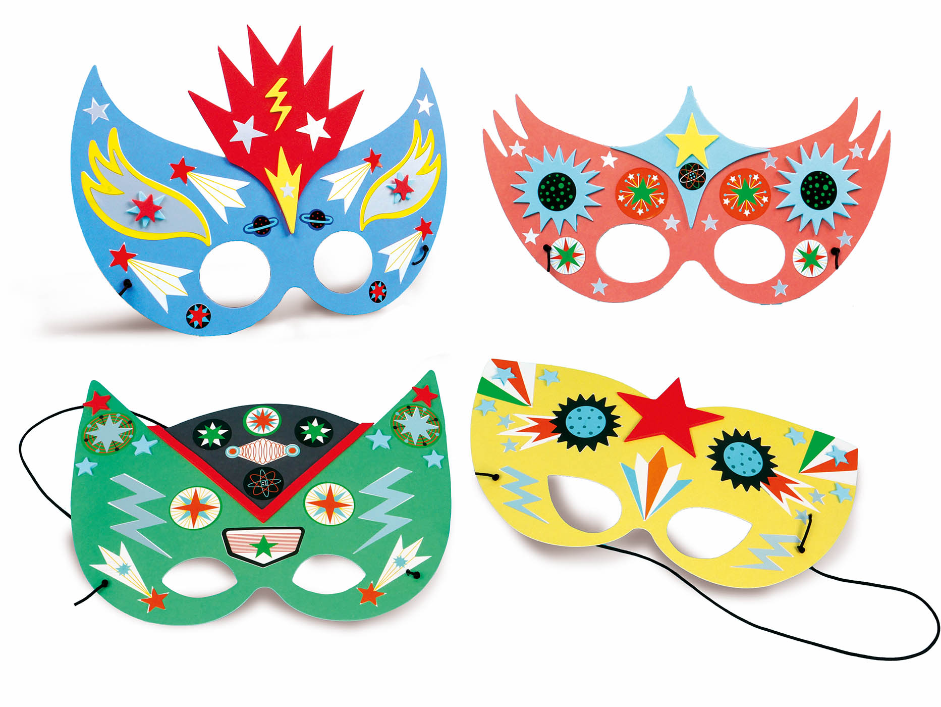 Ma Pochette D'artiste - Masques A Décorer - Le Gang Des Super-Héros Ma Pochette D'artiste - Masques A Décorer - Le Gang Des Super-Héros