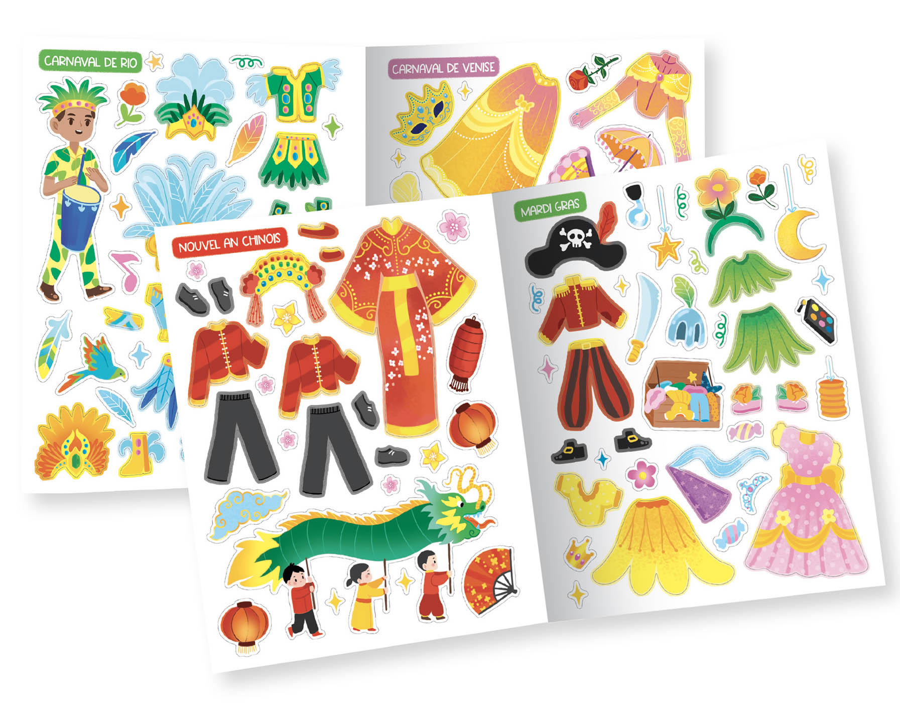 Mes 500 Autocollants Créatifs - Carnaval