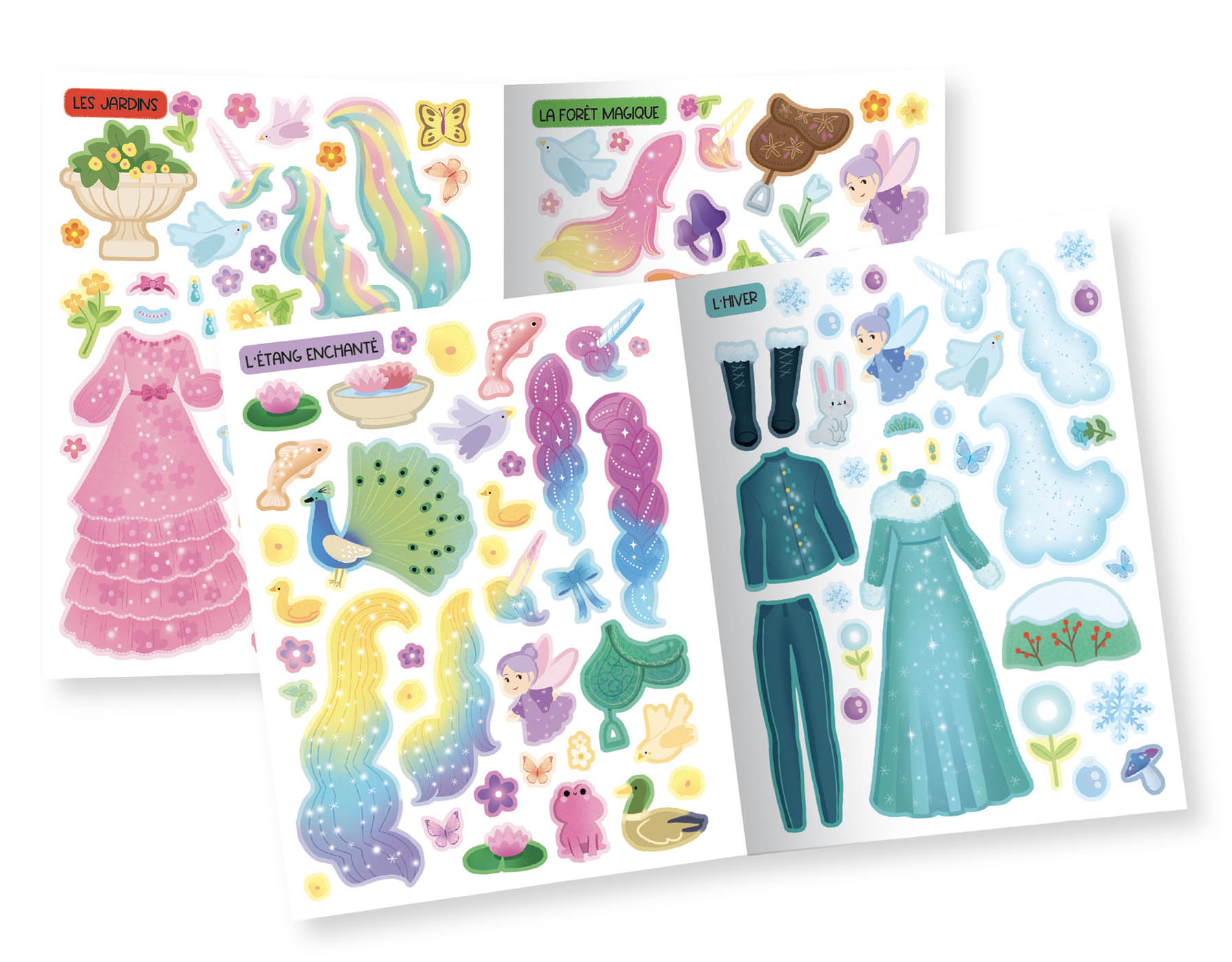 Mes 500 Autocollants Créatifs - Licornes Et Princesses