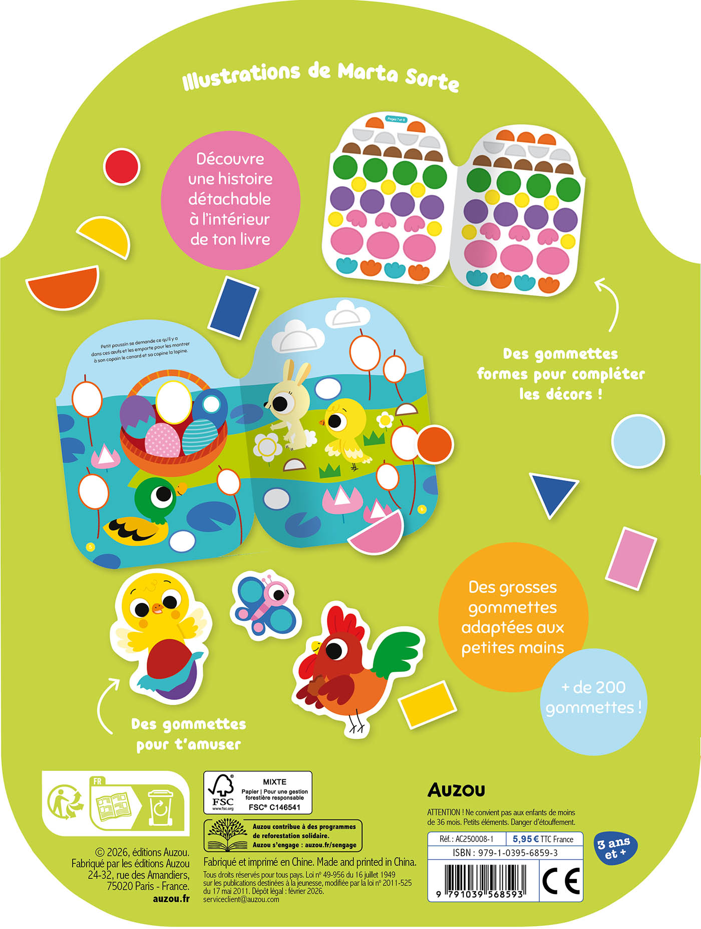 Gommettes Formes - L'aventure De Petit Poussin Gommettes Formes - L'aventure De Petit Poussin