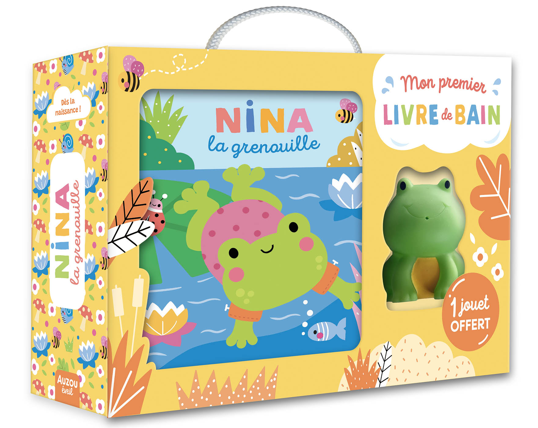 Mon Premier Livre De Bain - Valisette - Nina La Grenouille Mon Premier Livre De Bain - Valisette - Nina La Grenouille