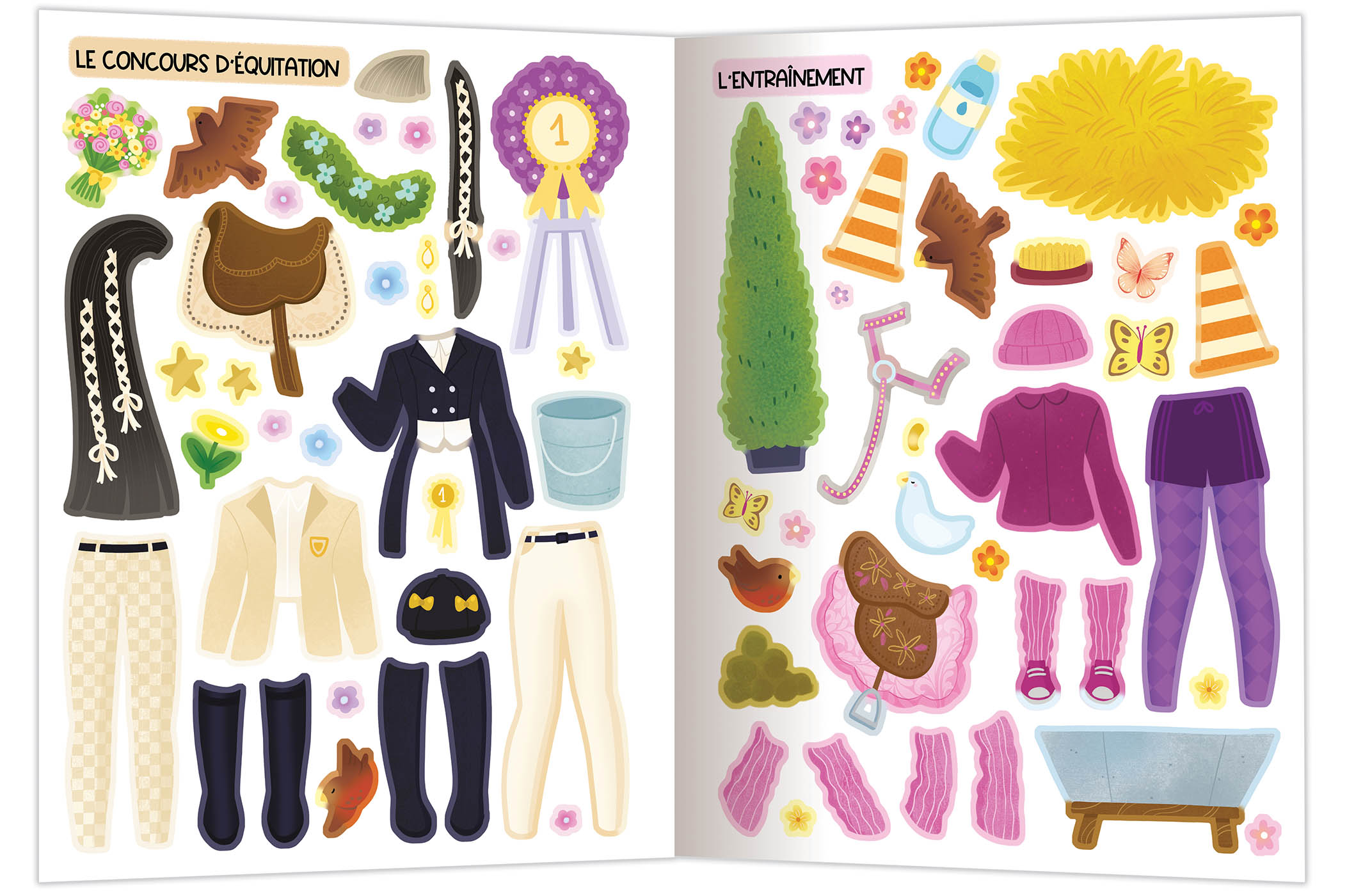 Mes 500 Autocollants Créatifs - Chevaux Et Cavalières