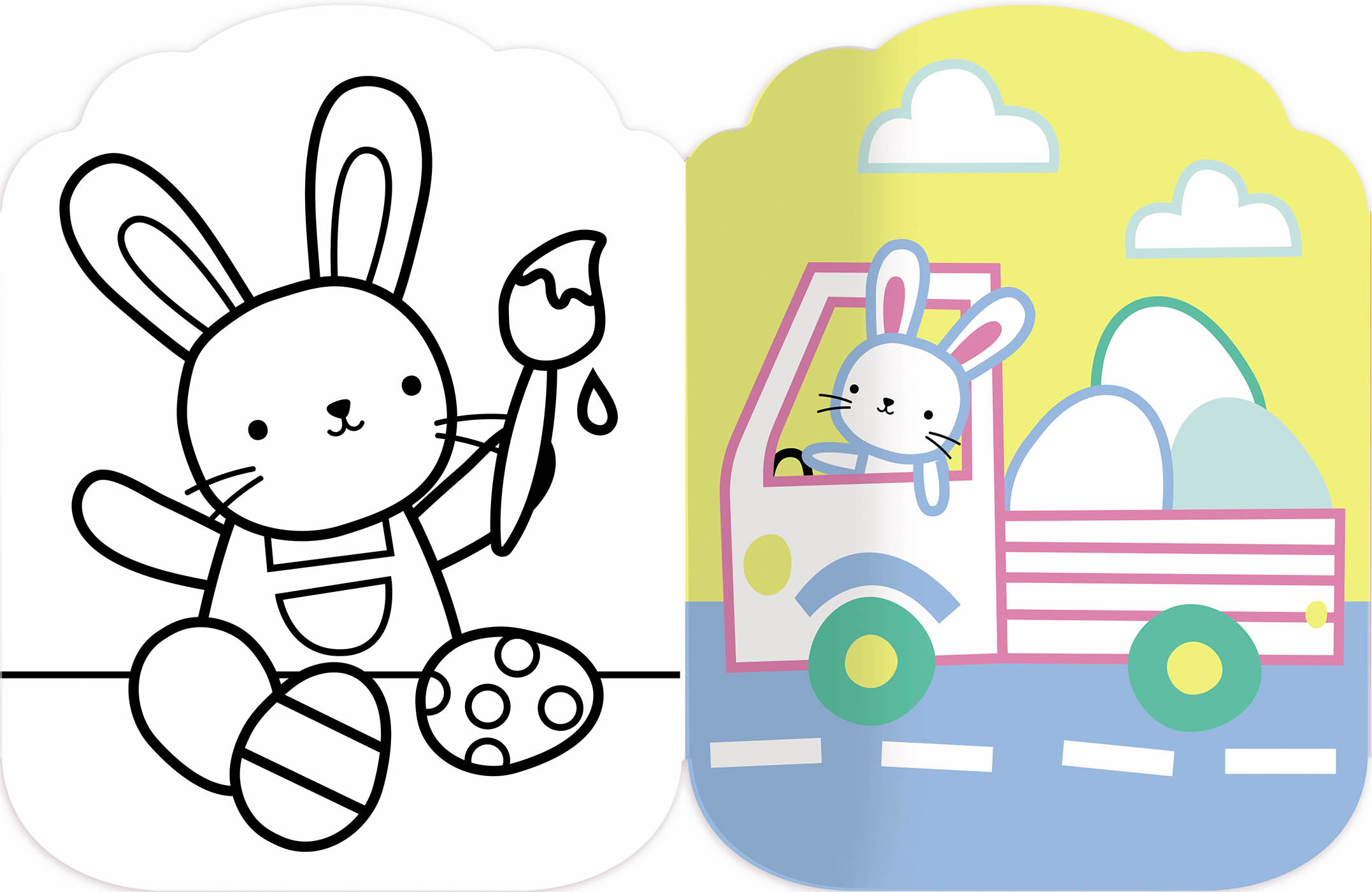 Je Colorie Sans Dépasser - Pâques Je Colorie Sans Dépasser - Pâques