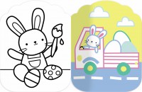 Je Colorie Sans Dépasser - Pâques