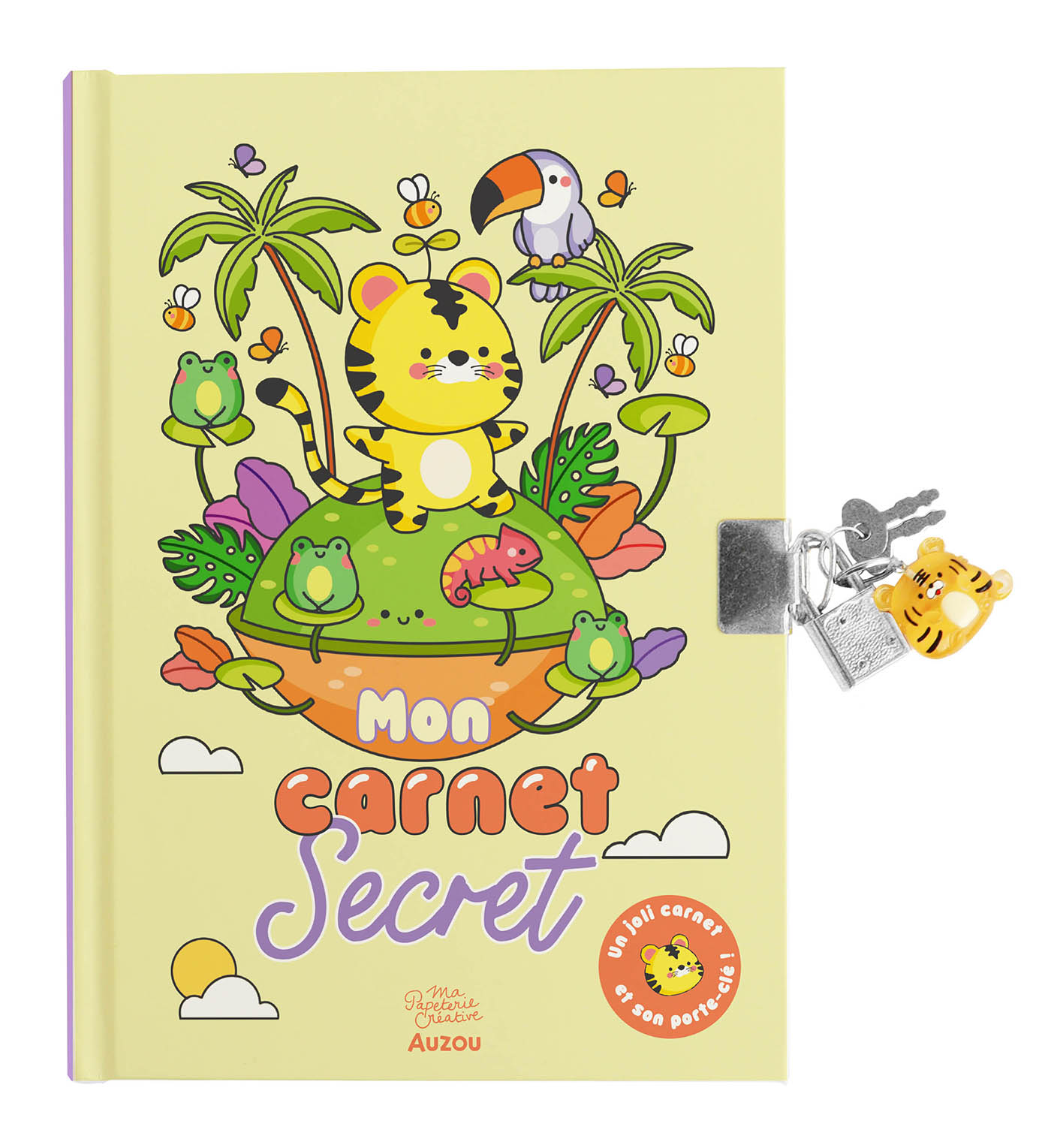 Mon Carnet Secret - Porte-Clé Tigre