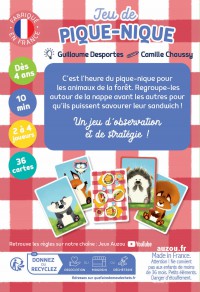 Jeu De Cartes - Jeu De Pique-Nique