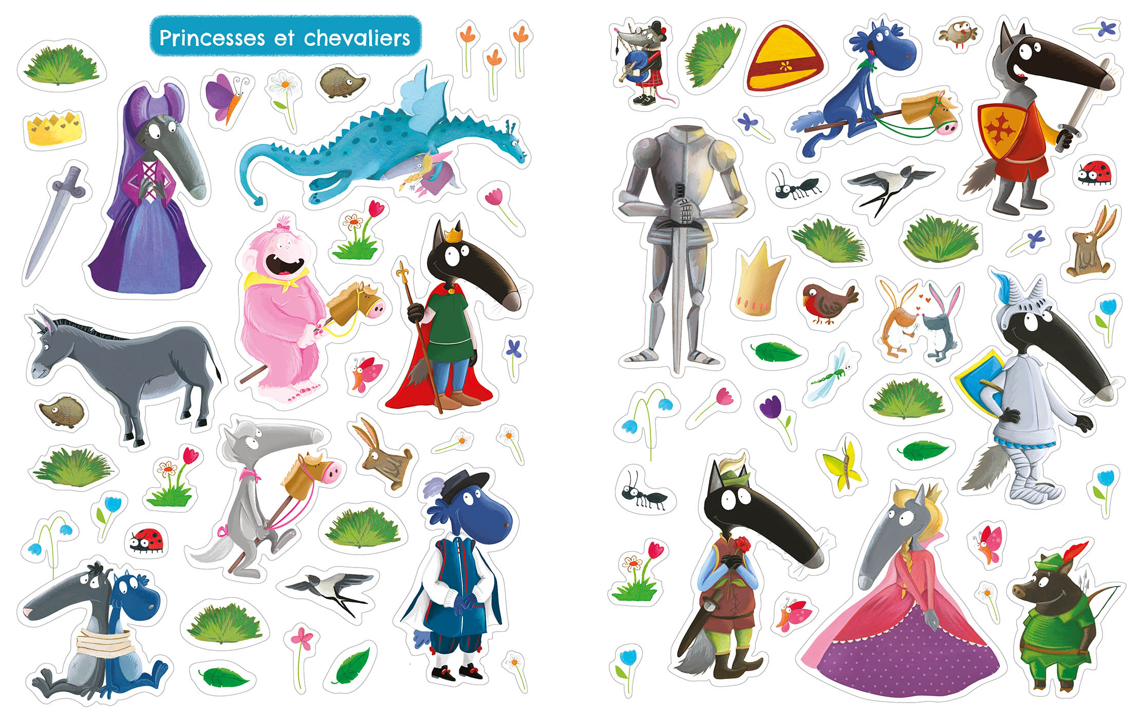 Mes 500 Autocollants Fantastiques Loup