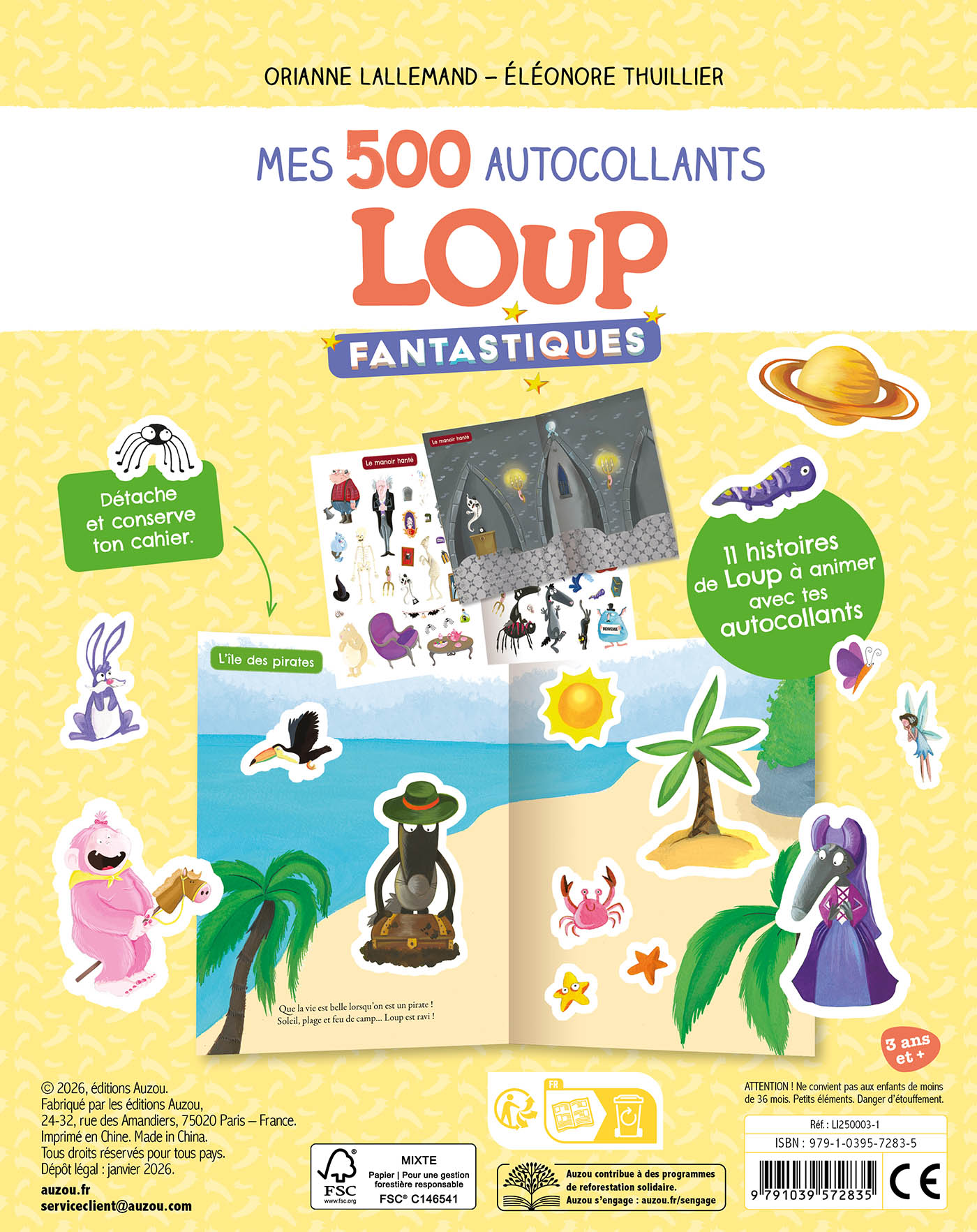 Mes 500 Autocollants Fantastiques Loup Mes 500 Autocollants Fantastiques Loup