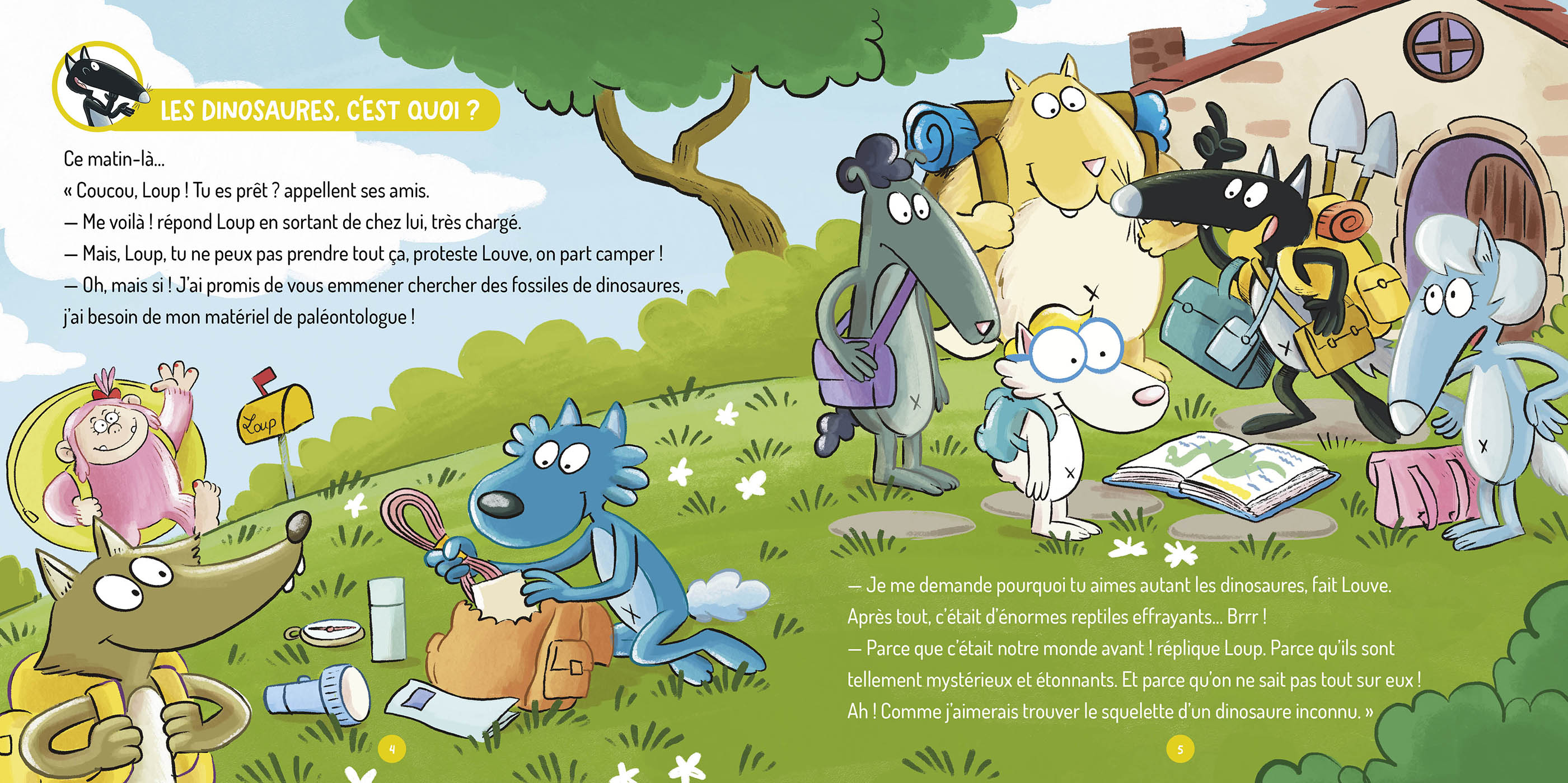 Les Questions De Loup - Les Dinosaures Les Questions De Loup - Les Dinosaures