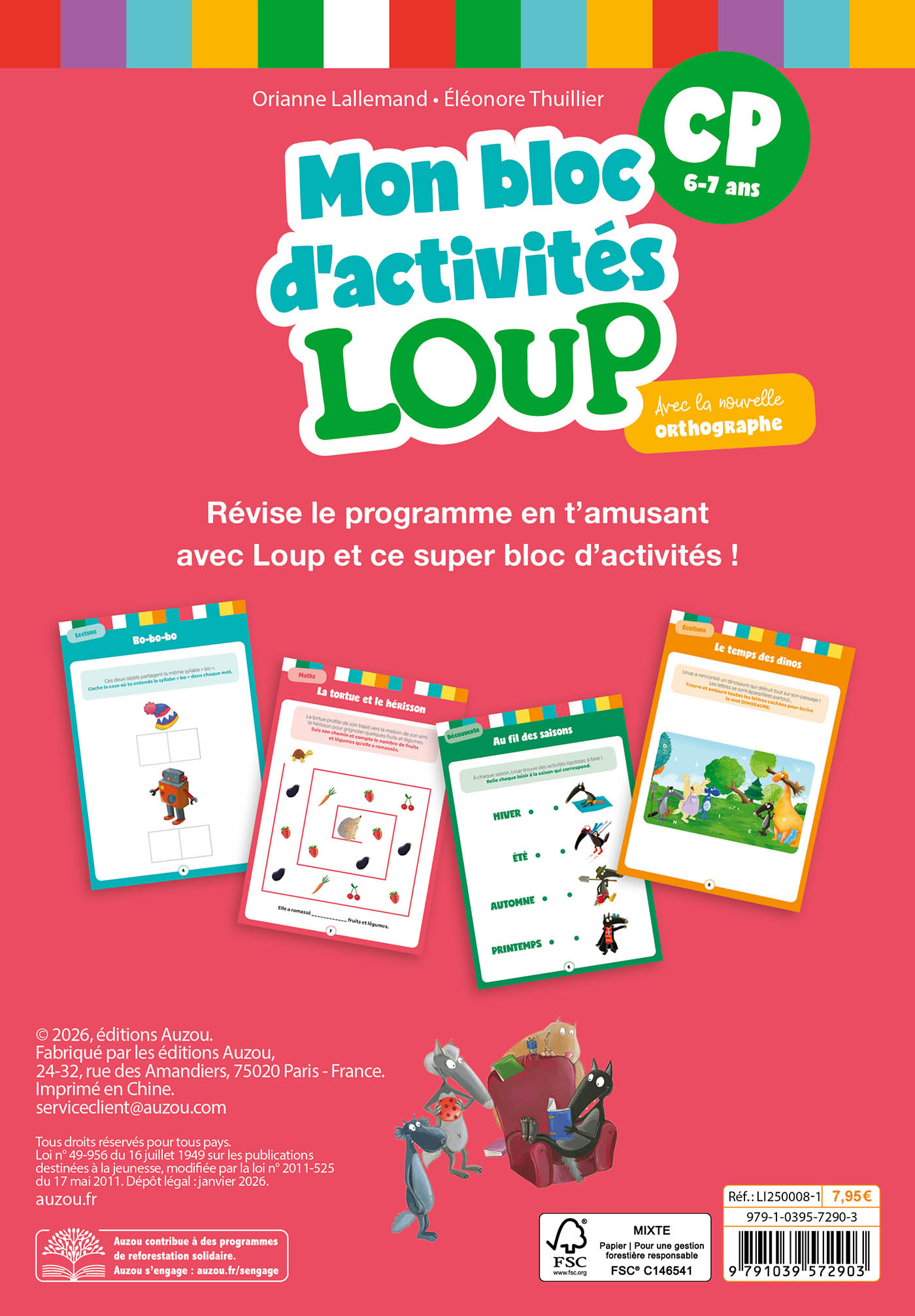 Mon Bloc D'activités Loup - Cp