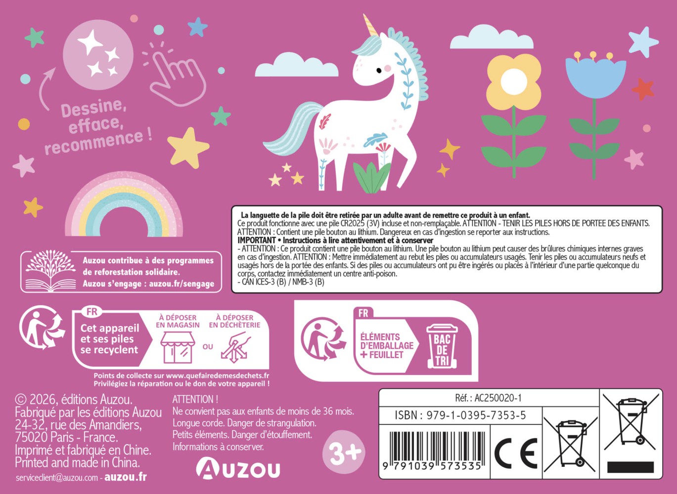 Mon Ardoise Magique Avec Lili La Licorne