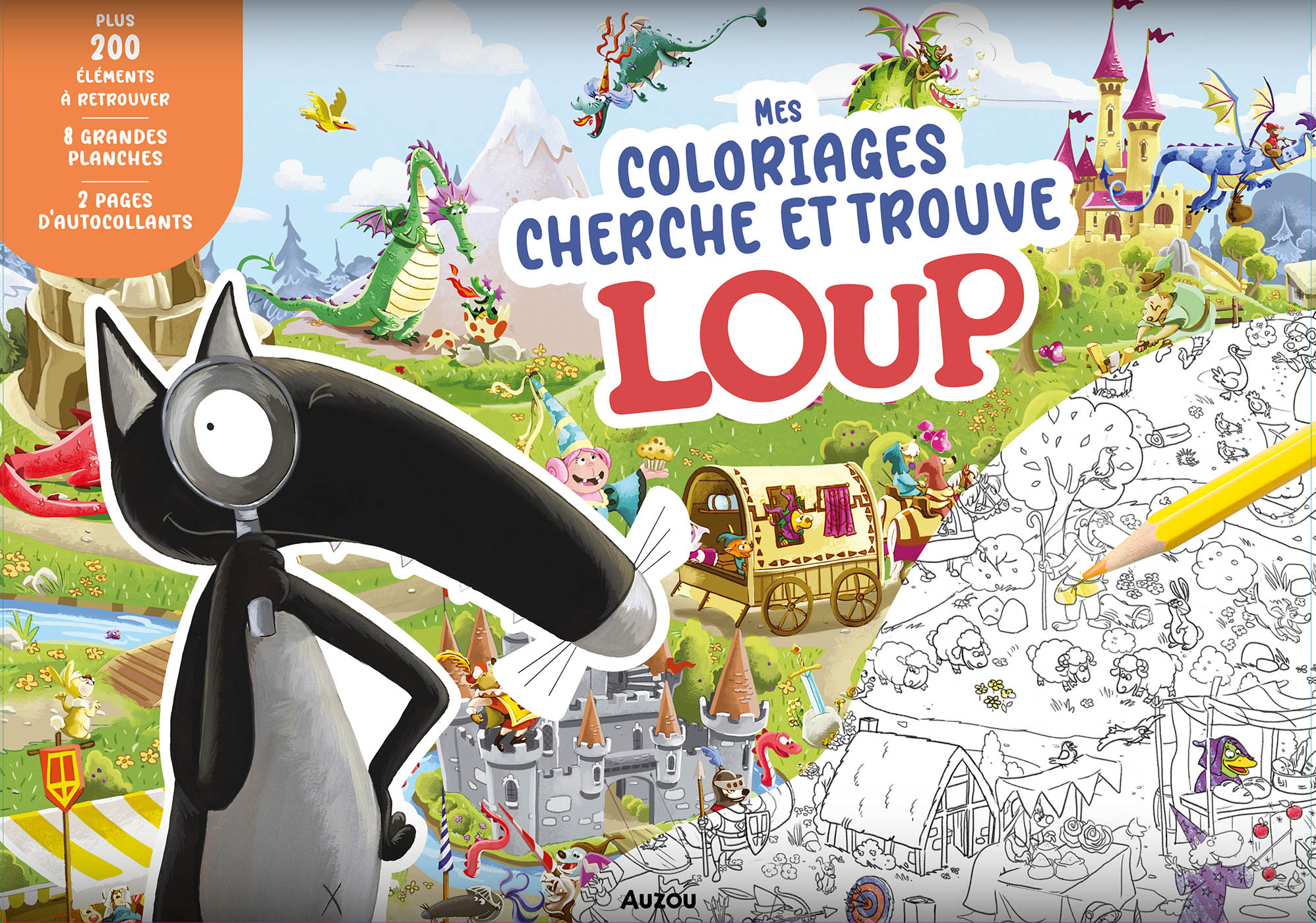 Mes Coloriages Cherche & Trouve Loup