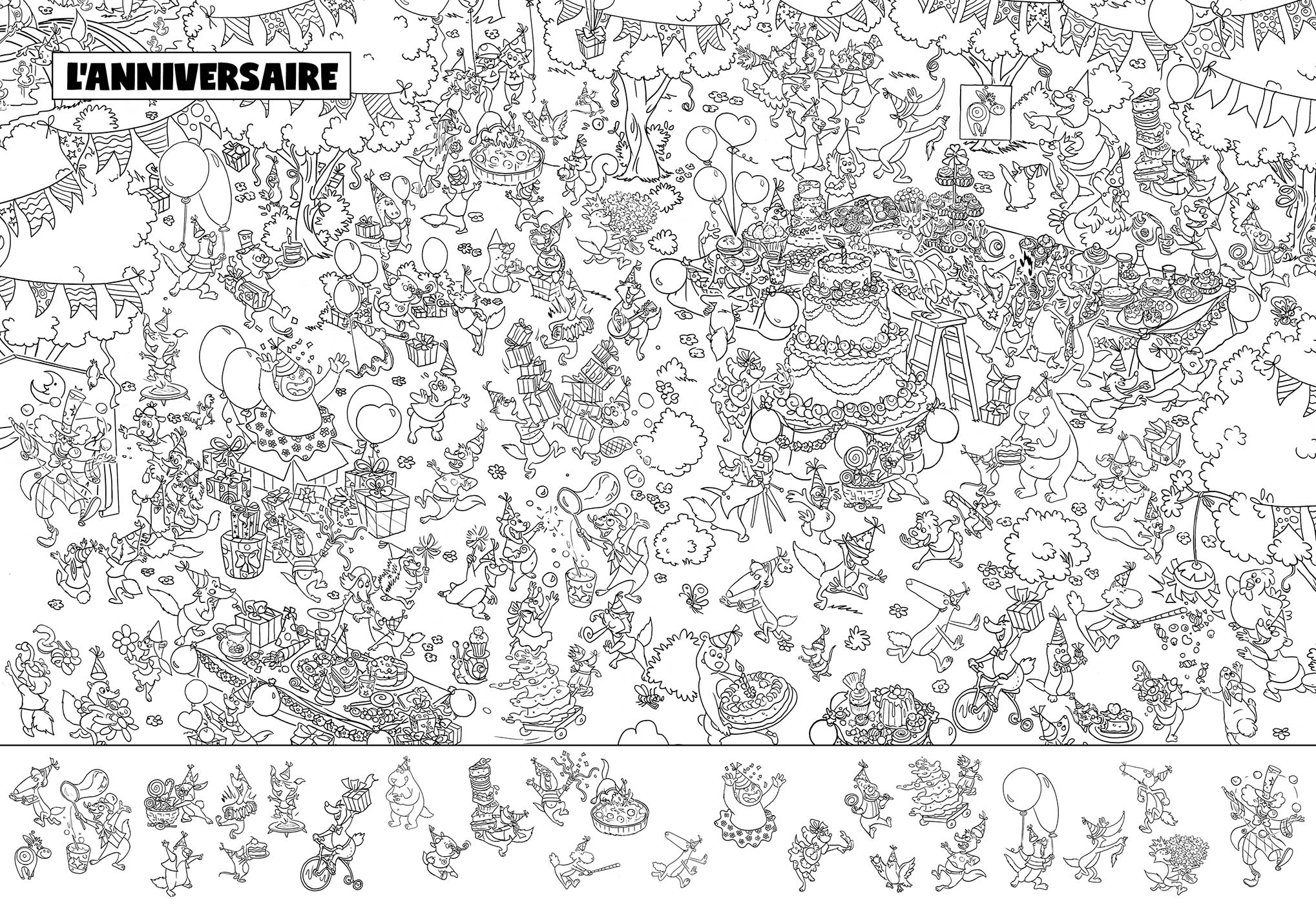 Mes Coloriages Cherche & Trouve Loup