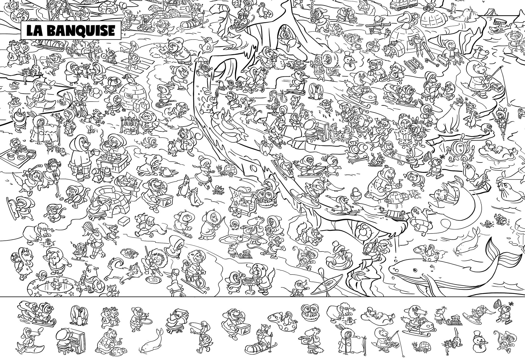 Mes Coloriages Cherche & Trouve Loup