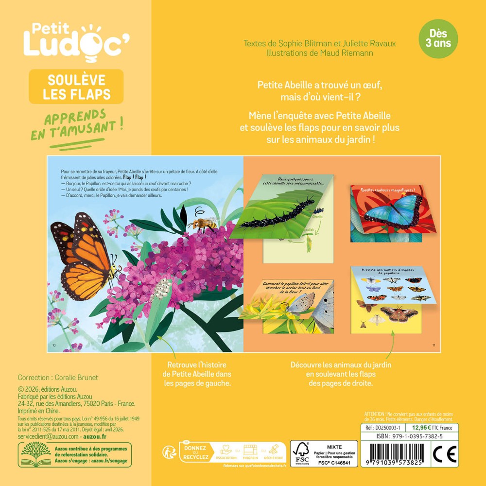 Petit Ludoc - Soulève Les Flaps : Les Animaux Du Jardin