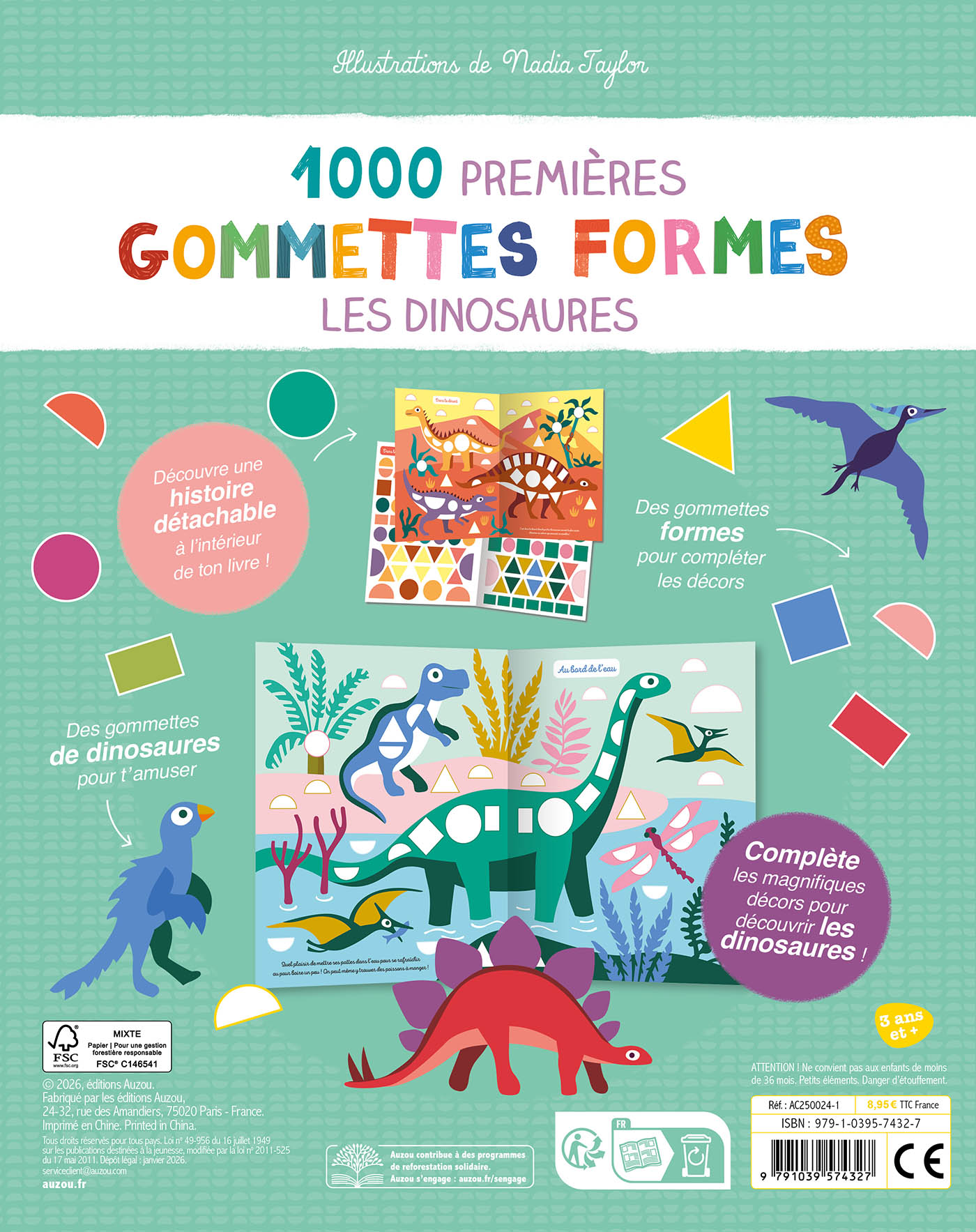 Mes Tout Premiers Autocollants - 1000 Premières Gommettes Formes Dinosaures Mes Tout Premiers Autocollants - 1000 Premières Gommettes Formes Dinosaures