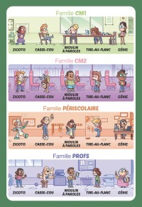 Jeu De Cartes - Jeu De 7 Familles - À L'école Jeu De Cartes - Jeu De 7 Familles - À L'école