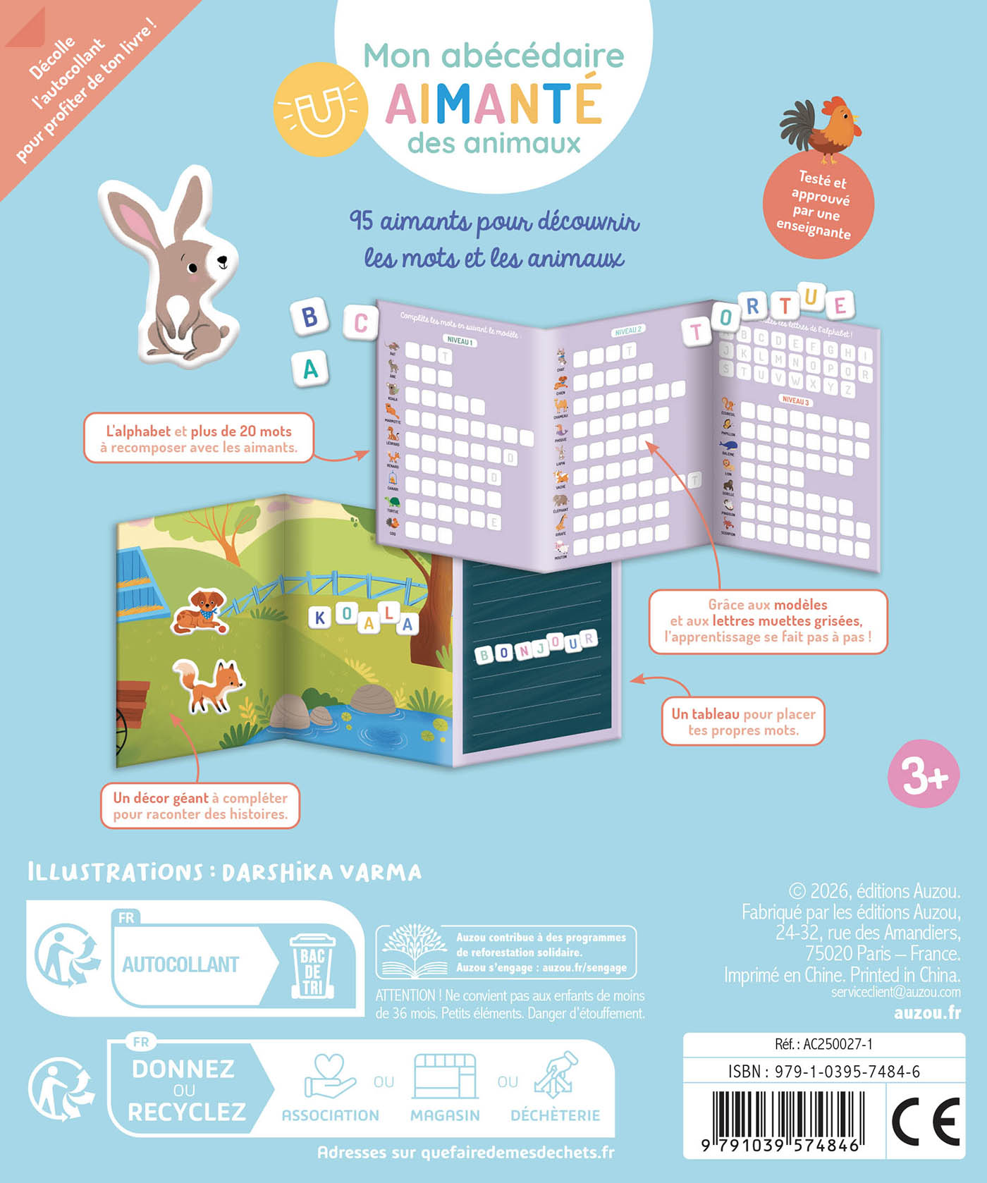 Mon Abécédaire Aimanté Des Animaux