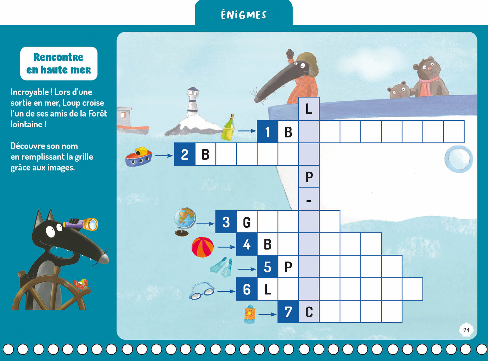 Mes Jeux Effaçables Loup - À Travers Les Océans !