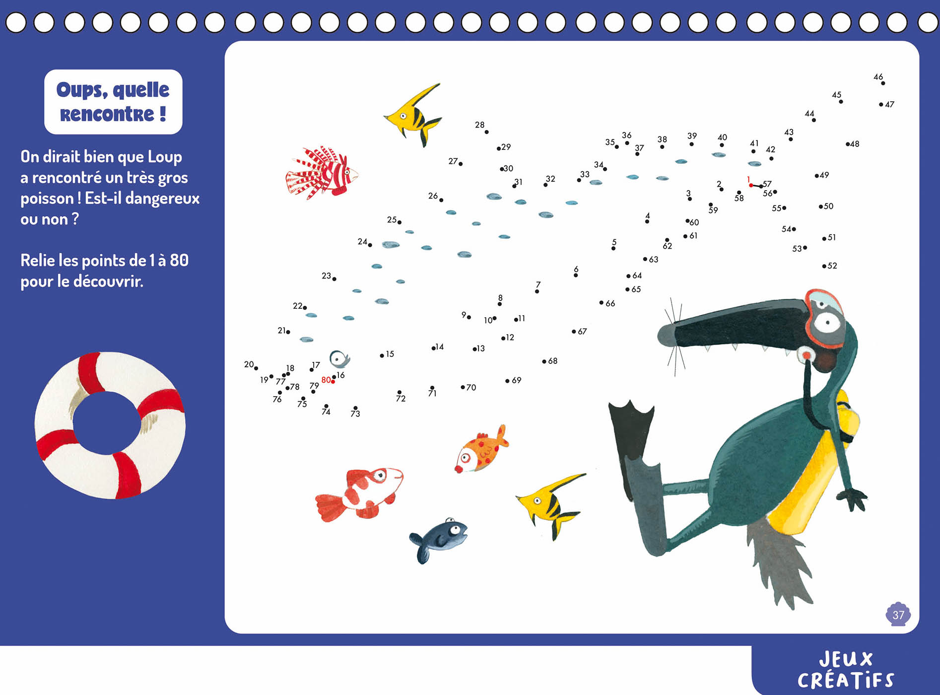 Mes Jeux Effaçables Loup - À Travers Les Océans !