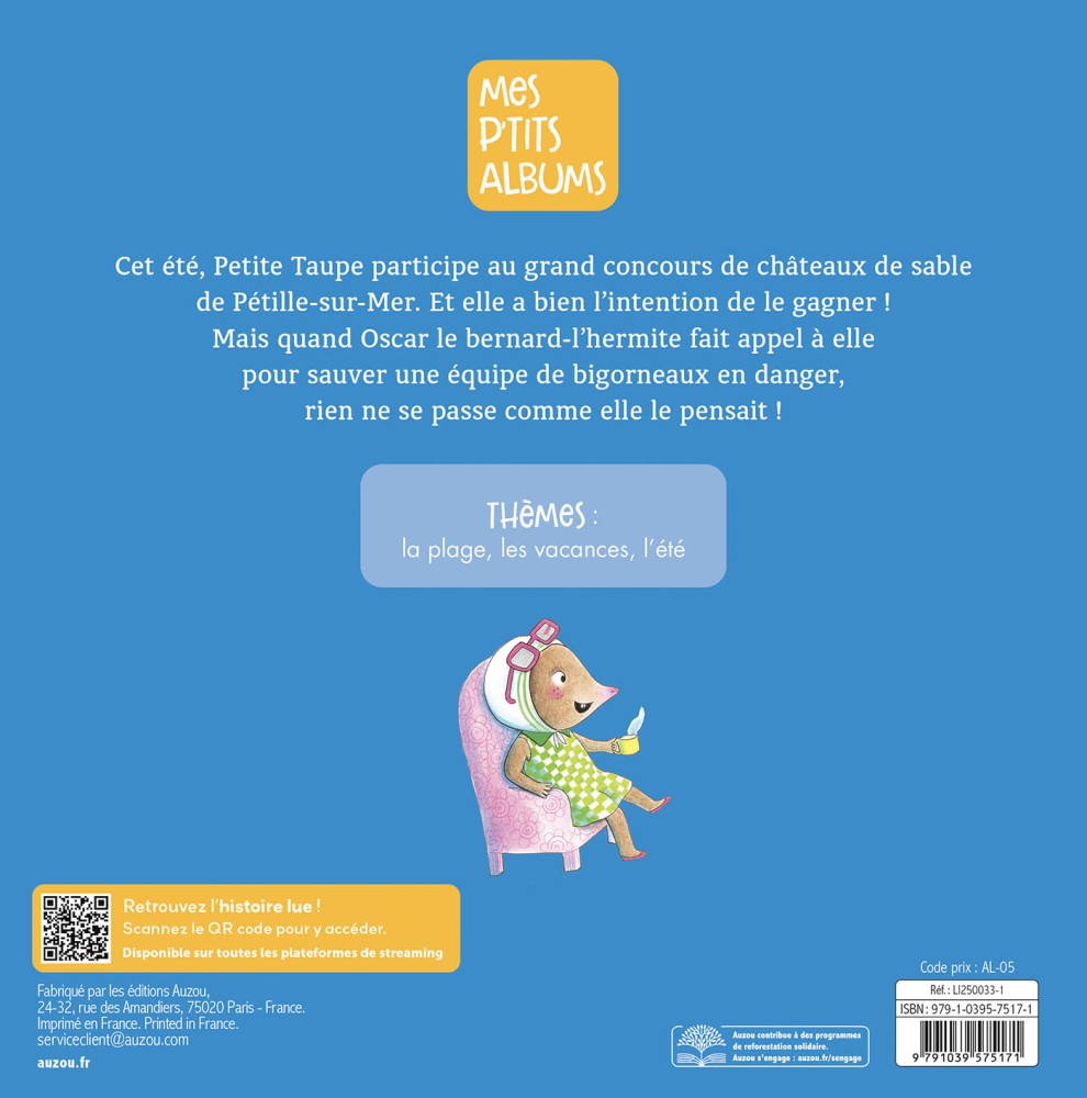 Petite Taupe Et Le Concours De Châteaux De Sable