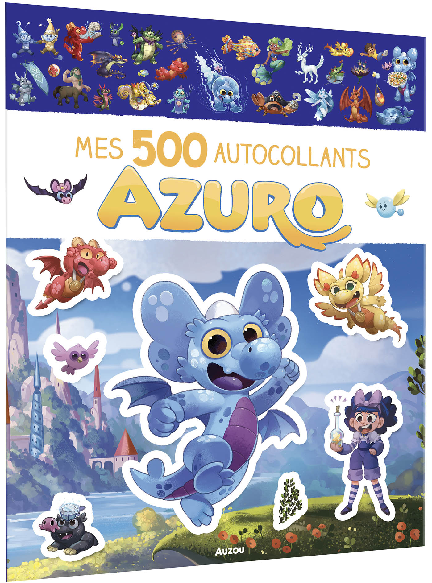 500 Autocollants Azuro