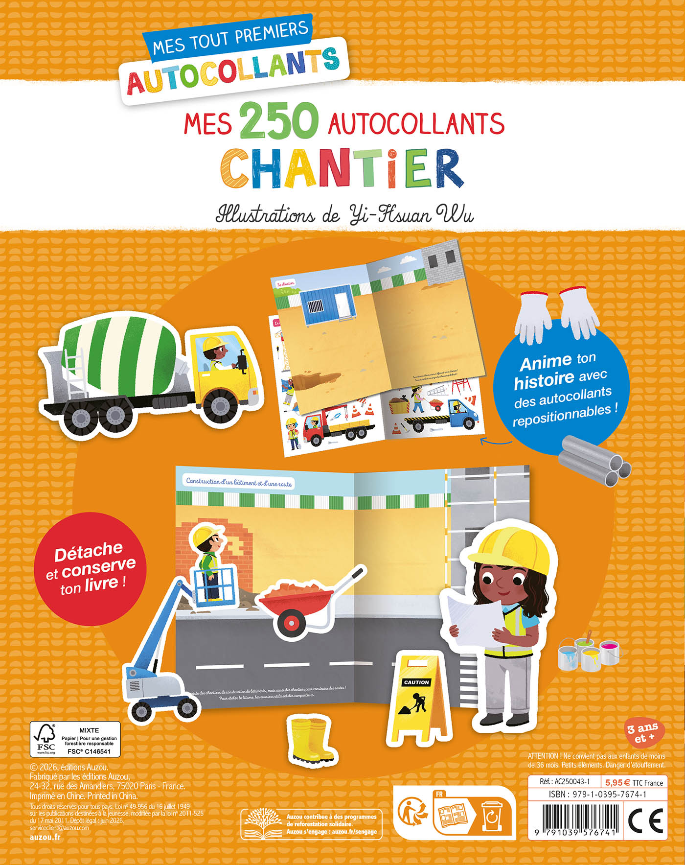 Mes Tout Premiers Autocollants - Mes 250 Autocollants Chantier Mes Tout Premiers Autocollants - Mes 250 Autocollants Chantier