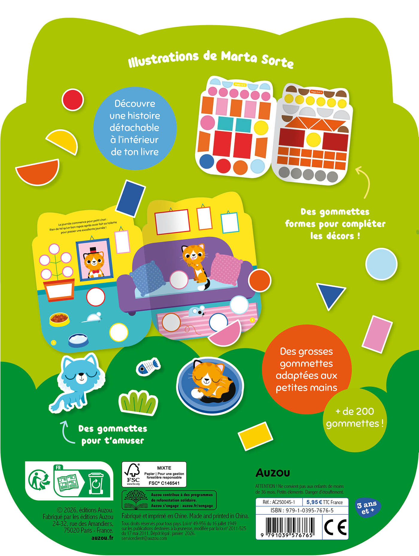 Gommettes Formes - L'aventure De Petit Chat Gommettes Formes - L'aventure De Petit Chat